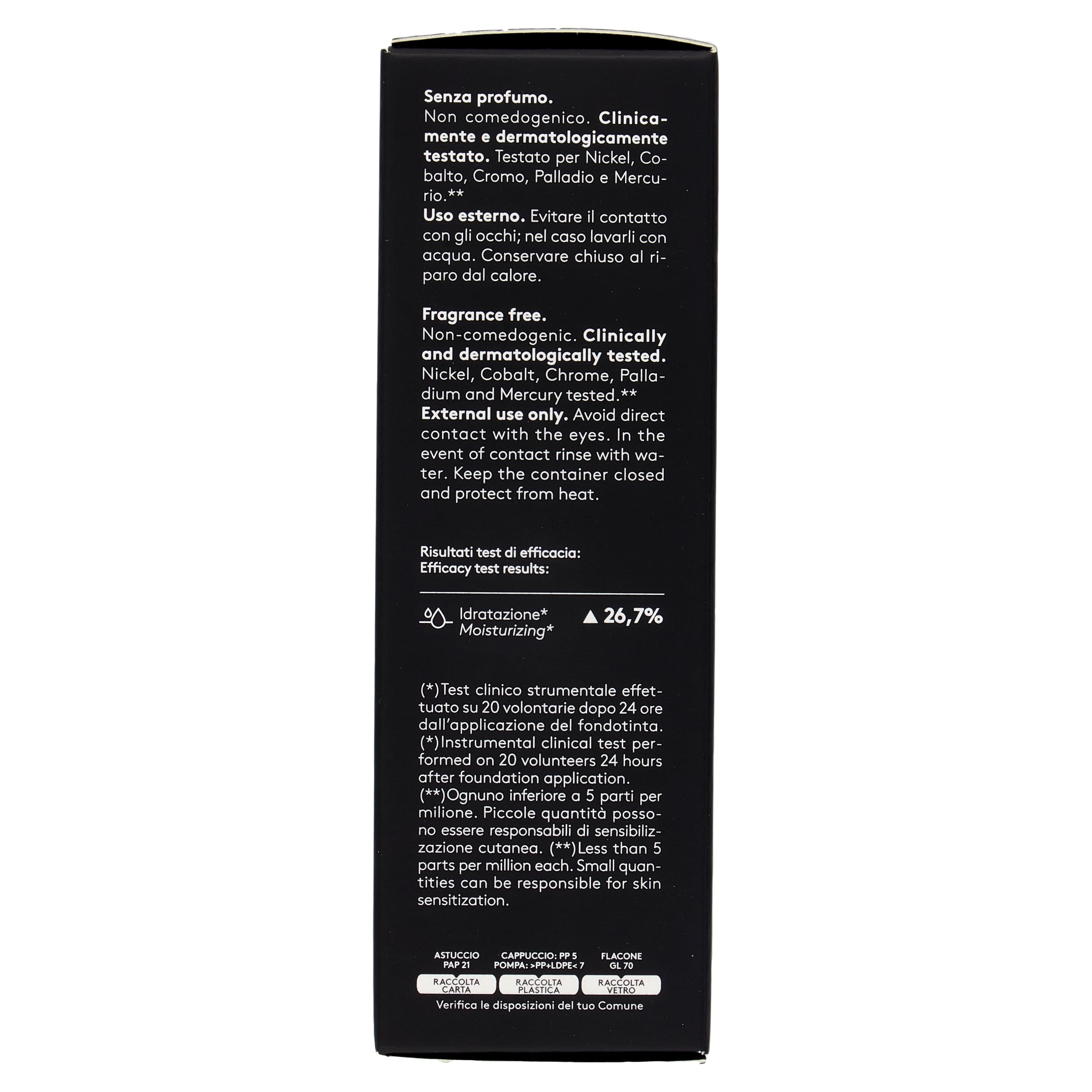 Korff Skin Booster Fondotinta Idratante 24h Effetto Nude con Acido Ialuronico e Vitamina Texture Sottile Setosa Coprenza Bassa Confezione 30ml