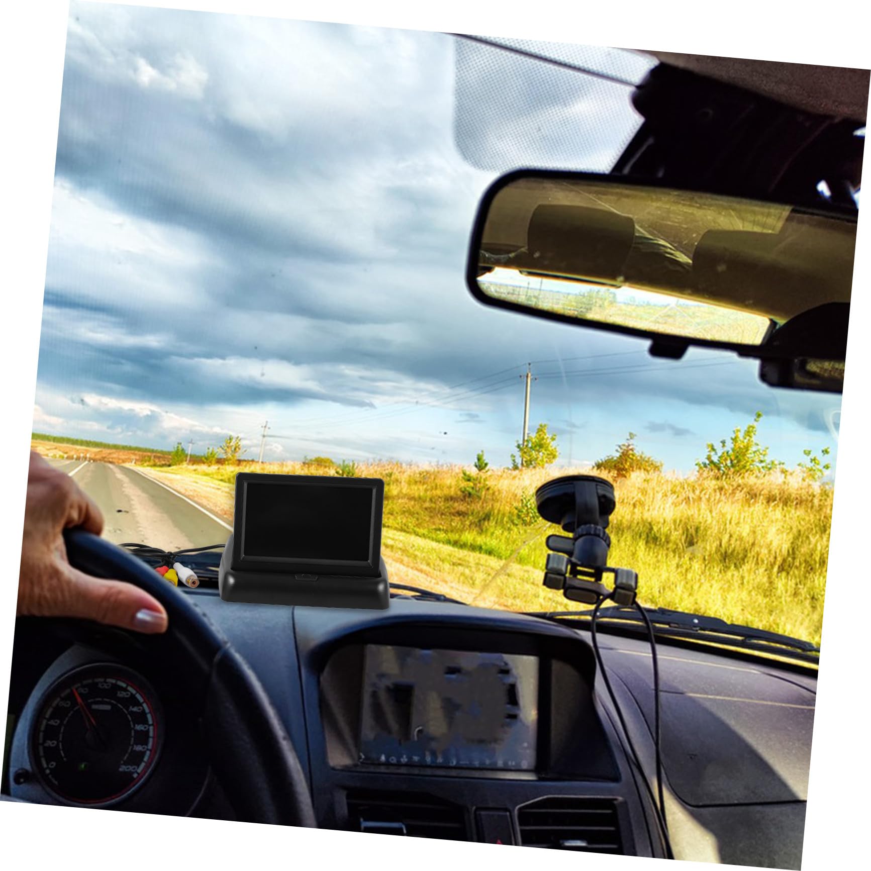 Écran Affichage De Caméra De Recul Pliable pour Voiture Moniteur De Recul pour Surveillance Arrière Réel