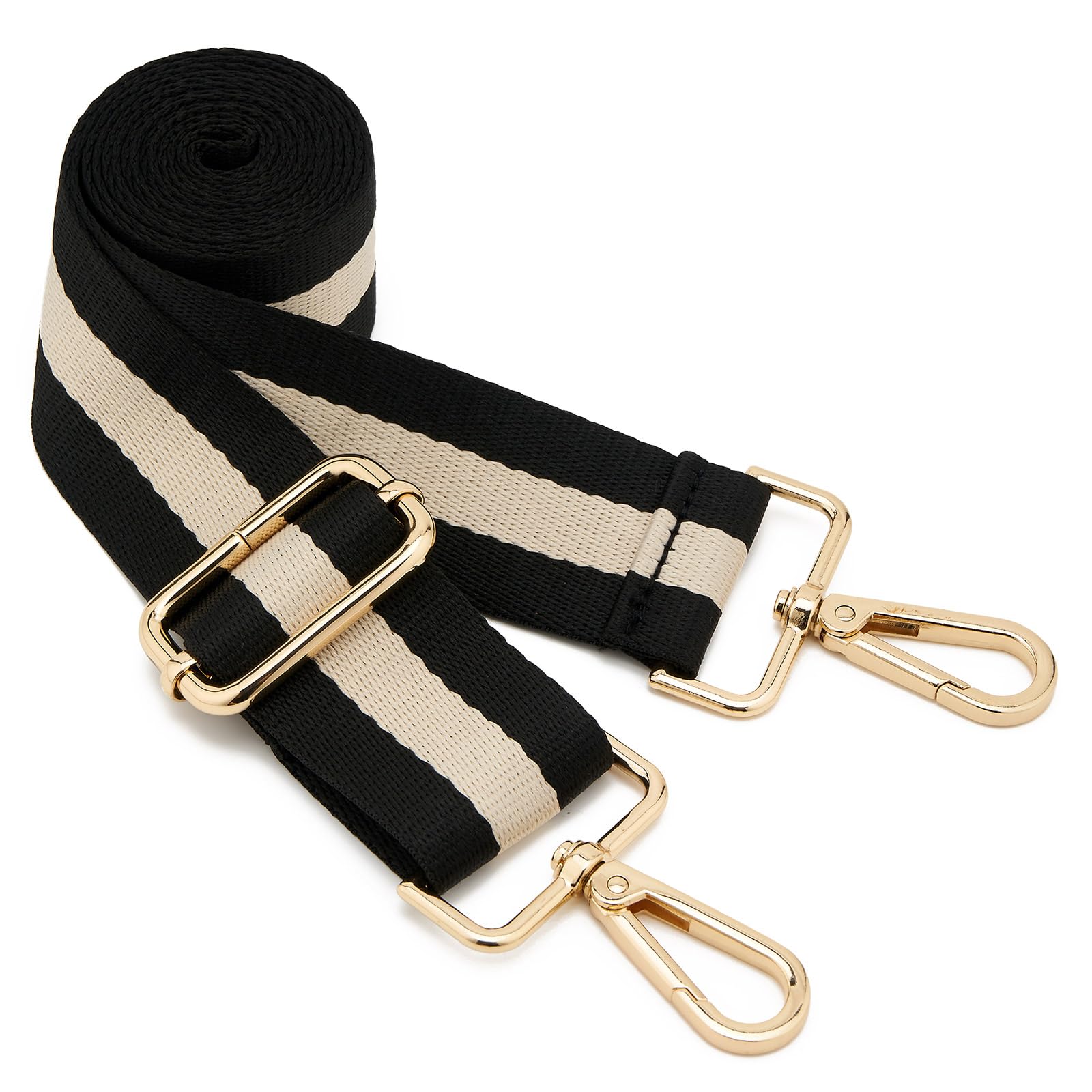 ZOOEASS Wide Shoulder Strap Adjustable Replacement Belt Guitar Style Crossbody Bag Handbag Strap Multicolor Canvas Straps(Wide:1.5in)(Color32)