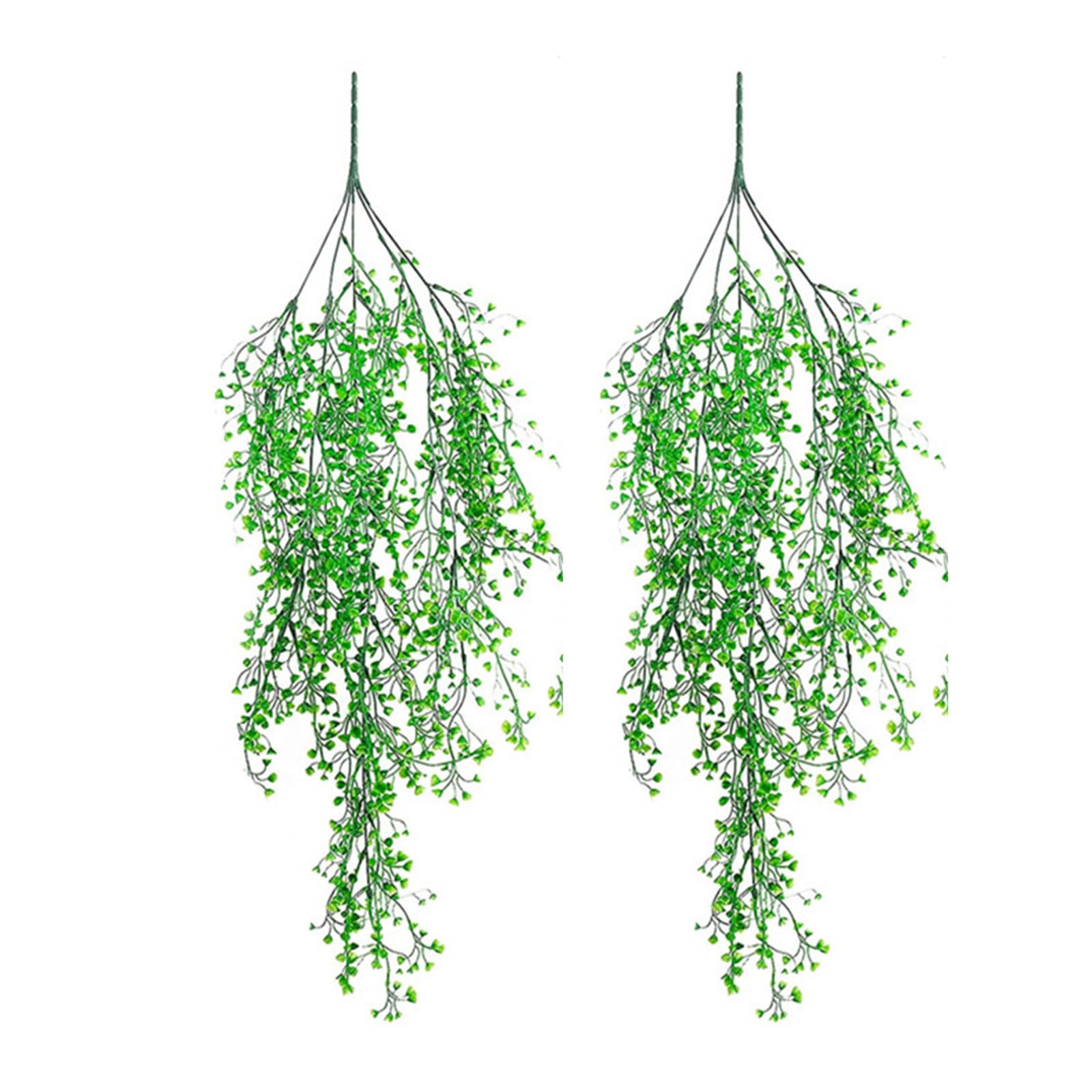 Zxfdsfdbnm Ferns Ivies Willow Vine Hanging Decoration for Home Offices Wall Artificial Plant with Realistic Leaves and Stems Realistic Artificial Fern Hanging Vine for Wall Decor with Detailed Leaves