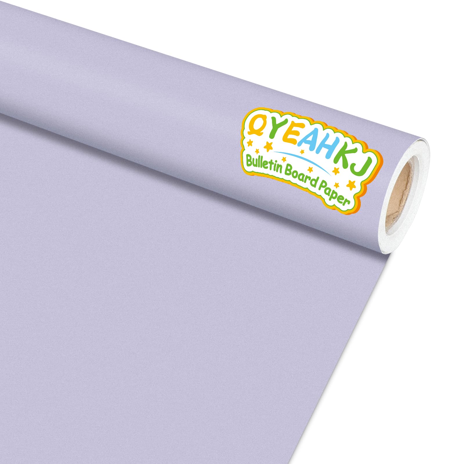 Light Purple Bulletin Board Paper Roll Lavender Bulletin Board Background Paper Back to School Classroom Decoration Poster for Art Craft DIY Projects Home Office Classroom Party Supplies 17.7in x 20ft