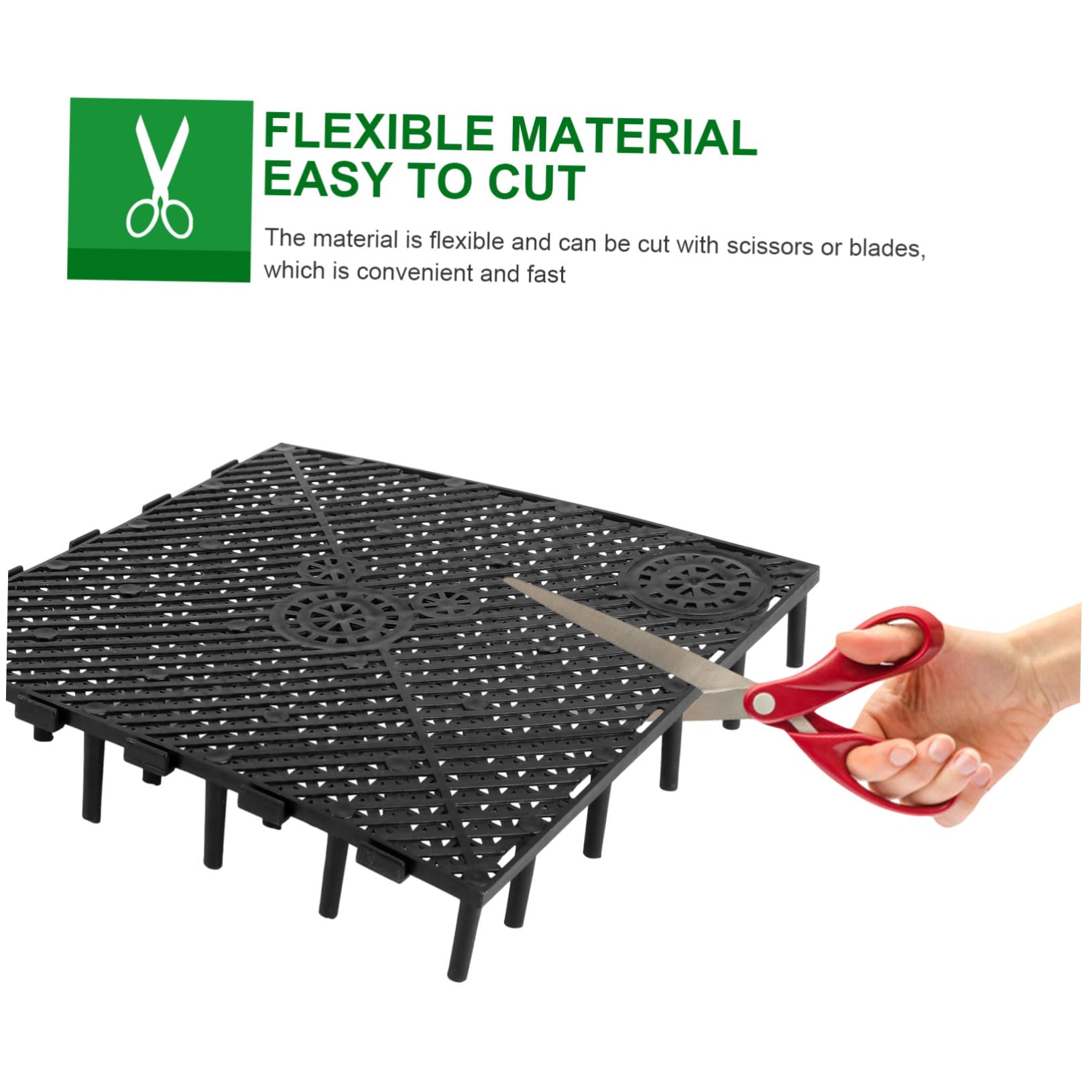 VICASKY 40 Stck. Teiliges PVC Filterplatten für Aquarium Bodenfilter Flexible Kombination Robuste Schwarze Trennwand mit Guter Wasserpermeabilität Einfache Installation für Fischbecken und