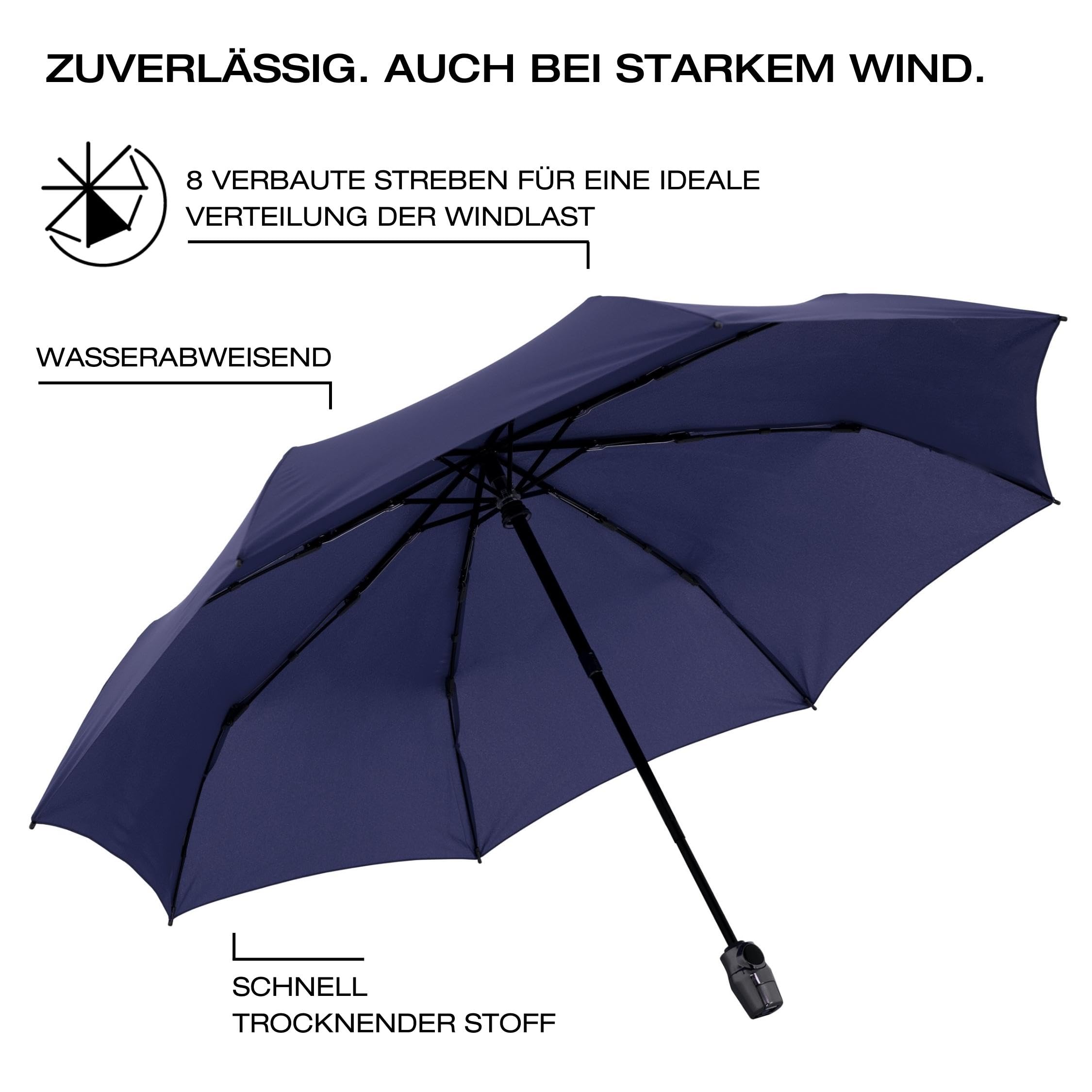 Knirps Taschenschirm T.200 Black Edition in verschiedenen Farben