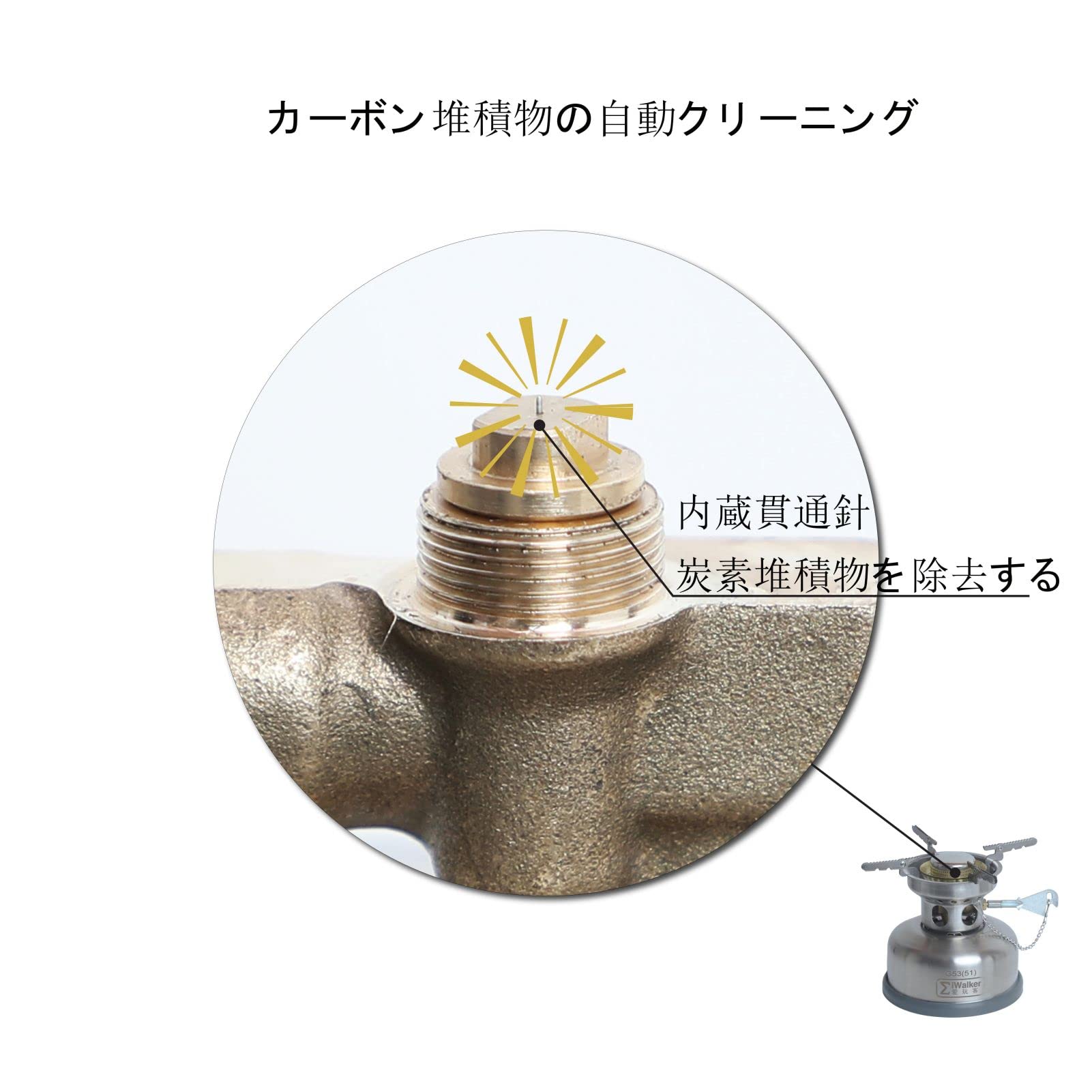 Amazon | IWALKER G53S ガソリンストーブ 液燃ストーブサイレント