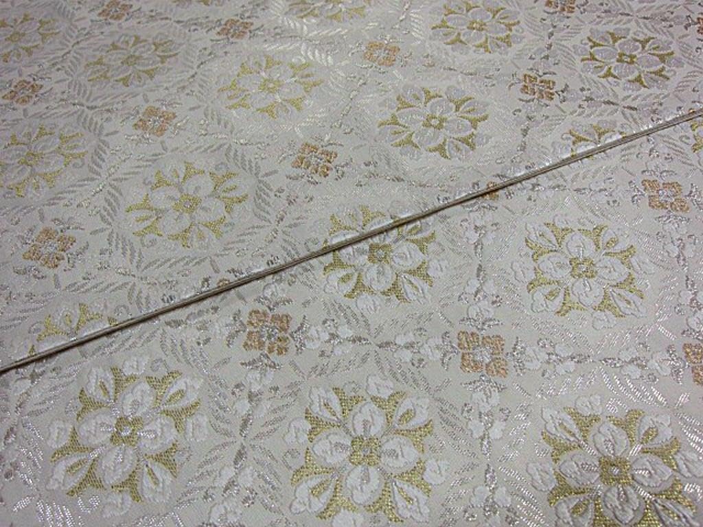 Amazon.co.jp: 上質な逸品 美しいキモノ掲載柄 西陣織高級袋帯 綿芯御 