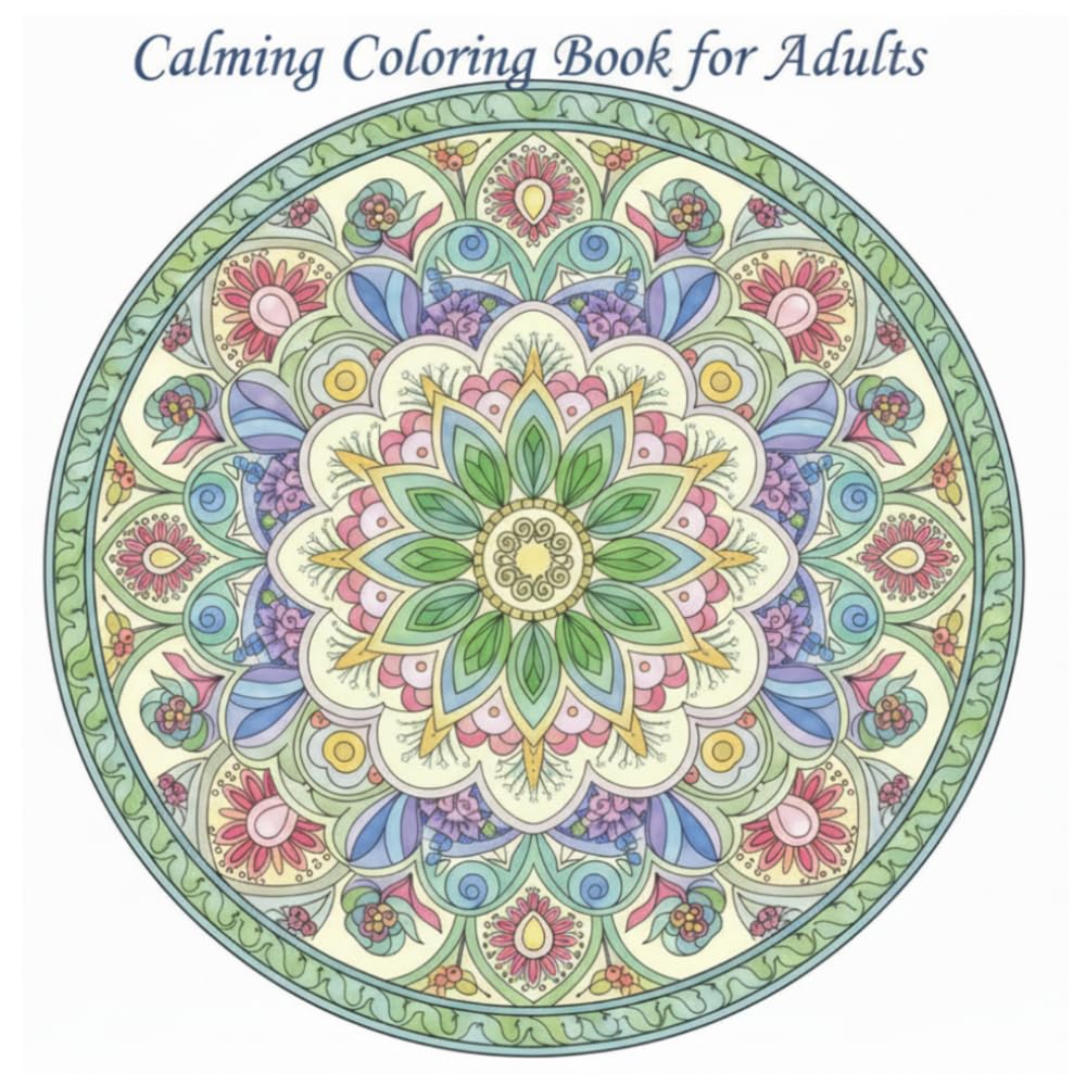 Calming Adult Coloring Book: Calm down and get creative