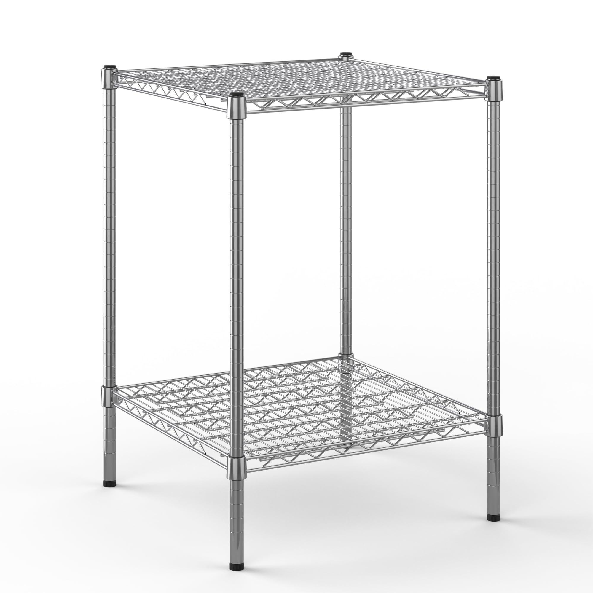 24" Deep x 24" Wide x 34" Height Wire Shelving Kit | 2-Tier | NSF Commercial Storage Rack Unit