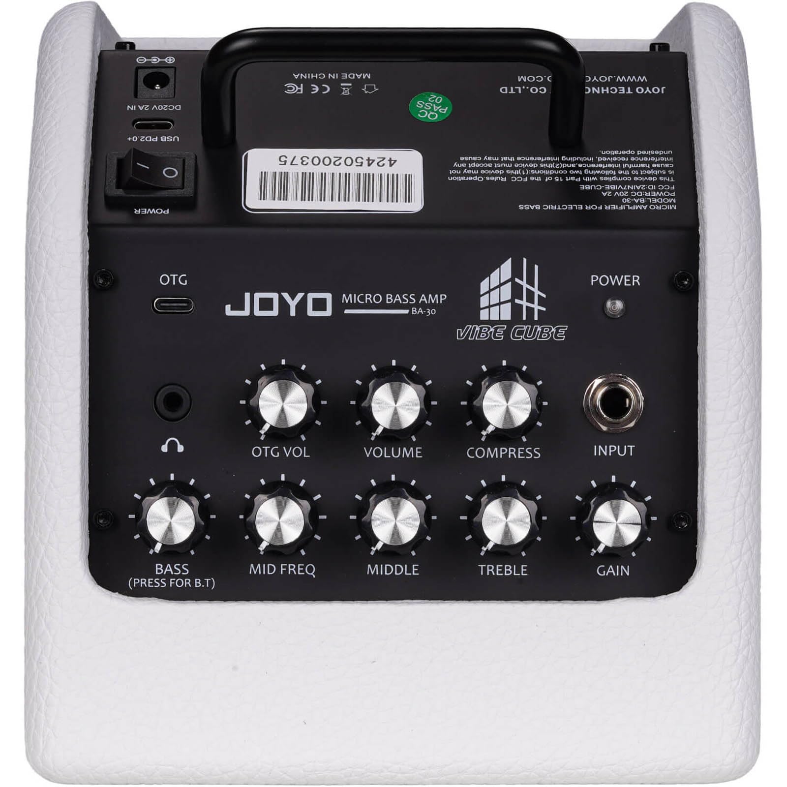 Amazon | JOYO (ジョーヨ) コンパクト ベース用 コンボアンプ ホワイト