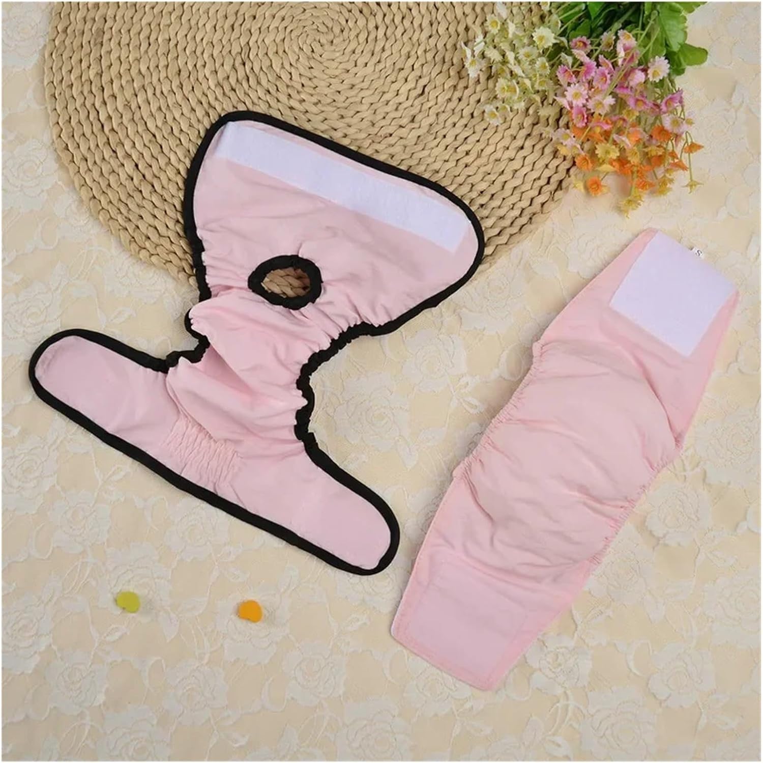 1pcs Reusable Washable Dog Diapers for Small & Large Pets, Female Dog Sanitary Heat Panties & Male Cat Diapers, Physiological Pants for Pet Menstruation(2 Random Color,XL50-70)