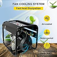 Vista 3 de TUXING Compresor de aire PCP de 4500 psi, coompresor de aire de tanque de buceo, bomba de alta presión de doble cilindro, versión de parada