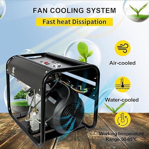 Miniatura 4 de TUXING Compresor de aire PCP de 4500 psi bomba de alta presión de doble cilindro versión de parada automática rifles de aire PCP de llenado tanques