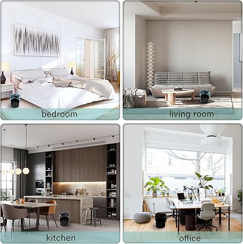 Miniatura 4 de Bolsas de basura pequeñas con asa de 0.6 mil de grosor, 4 galones, bolsas de basura de 15 litros, 240 unidades para el hogar, oficina, cocina, baño,