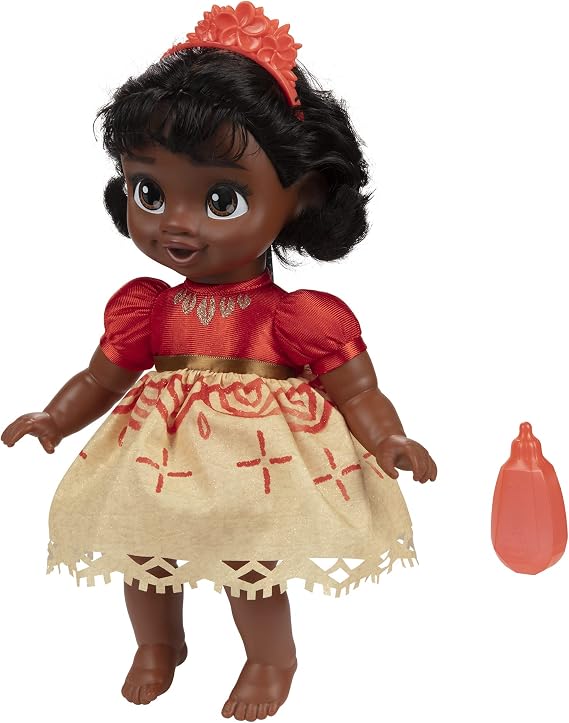 Disney Princess Moana Baby Doll with Baby Bottle & Hair Pin
