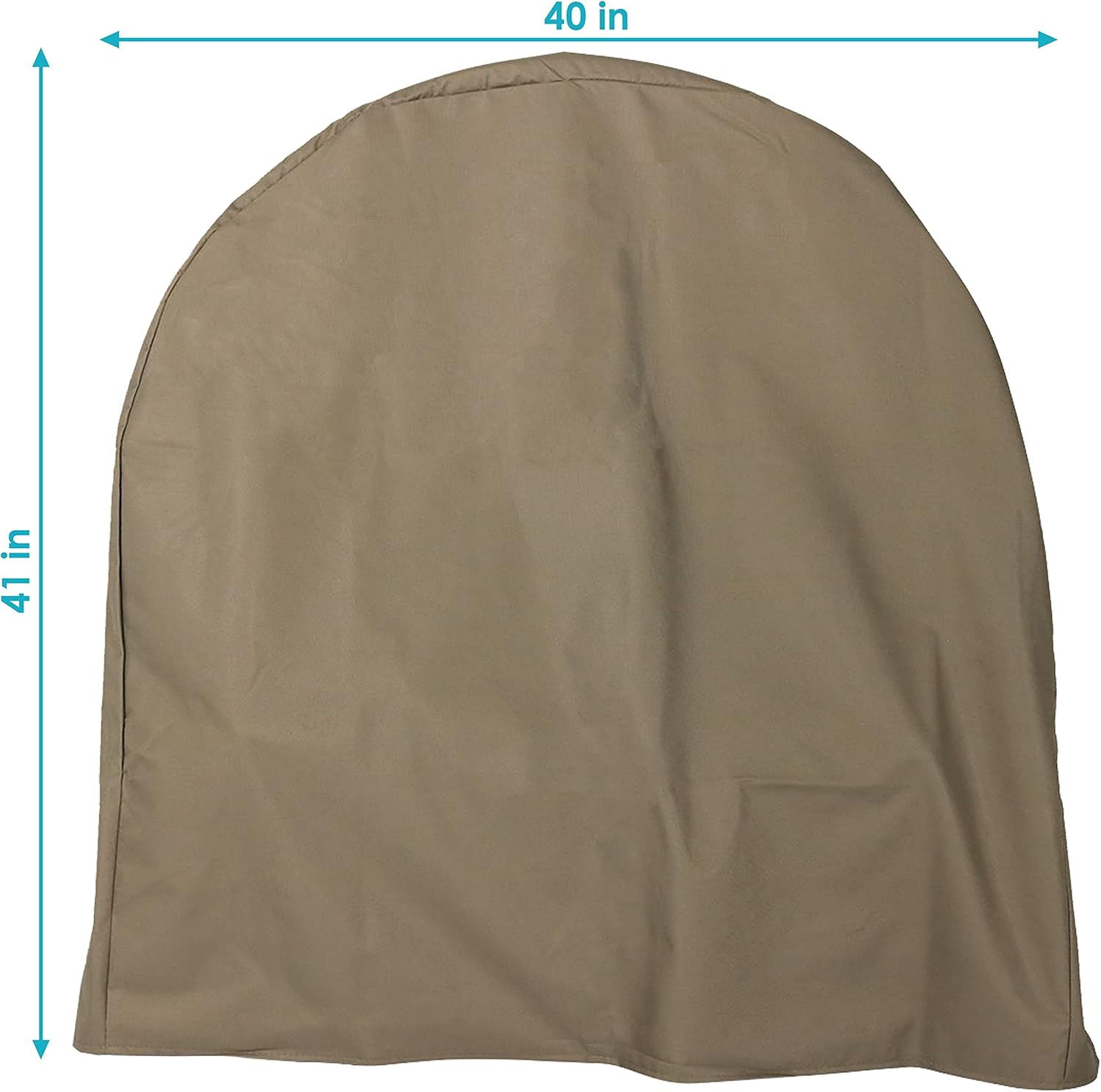 Sunnydaze Firewood Log Hoop Cover - Heavy-Duty Outdoor Weather-Resistant Polyester with PVC Backing - 40-Inch - Khaki