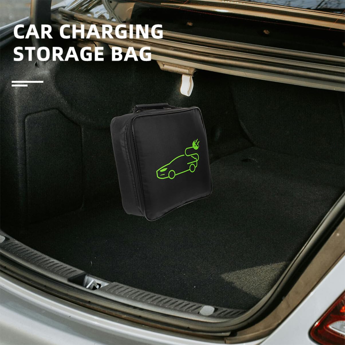 Borsa Organizer Cavi Ricarica Auto Elettrica 2 Pezzi Nero