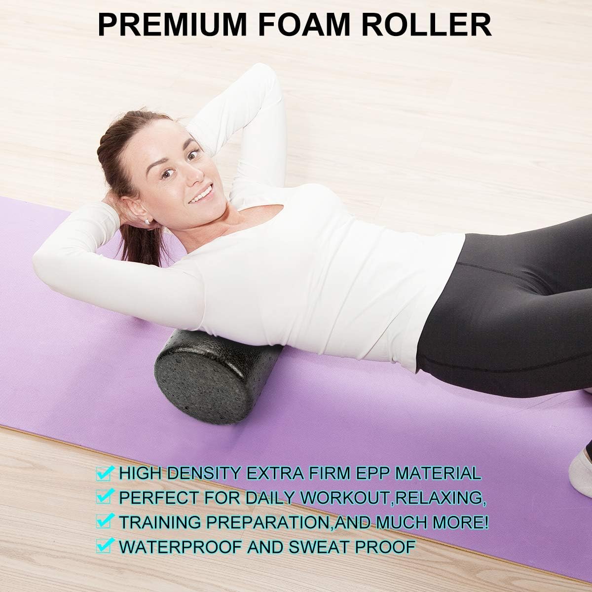 Fo Roller Set - High Density Ba Roller, Muscle Roller Sti, 2 Foot