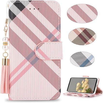 Amazon Co Jp Xperia 1 Ii ケース 手帳型 おしゃれ So51a Sog01 908sh 手帳型カバー 格子 グリッド チェック柄 タッセル スマホケース Xperia 1 Ii 手帳 おしゃれ レディース 大人 かわいい チェックシンプル メッキ加工 So51a 財布型 携帯カバー Sog01 スマホケース 908sh