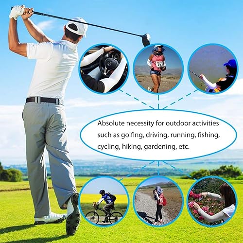 Miniatura 6 de Mangas de brazo de la bandera de Jamaica para hombres o mujeres de compresión de seda de hielo, protección solar UV, mangas de brazo, protección