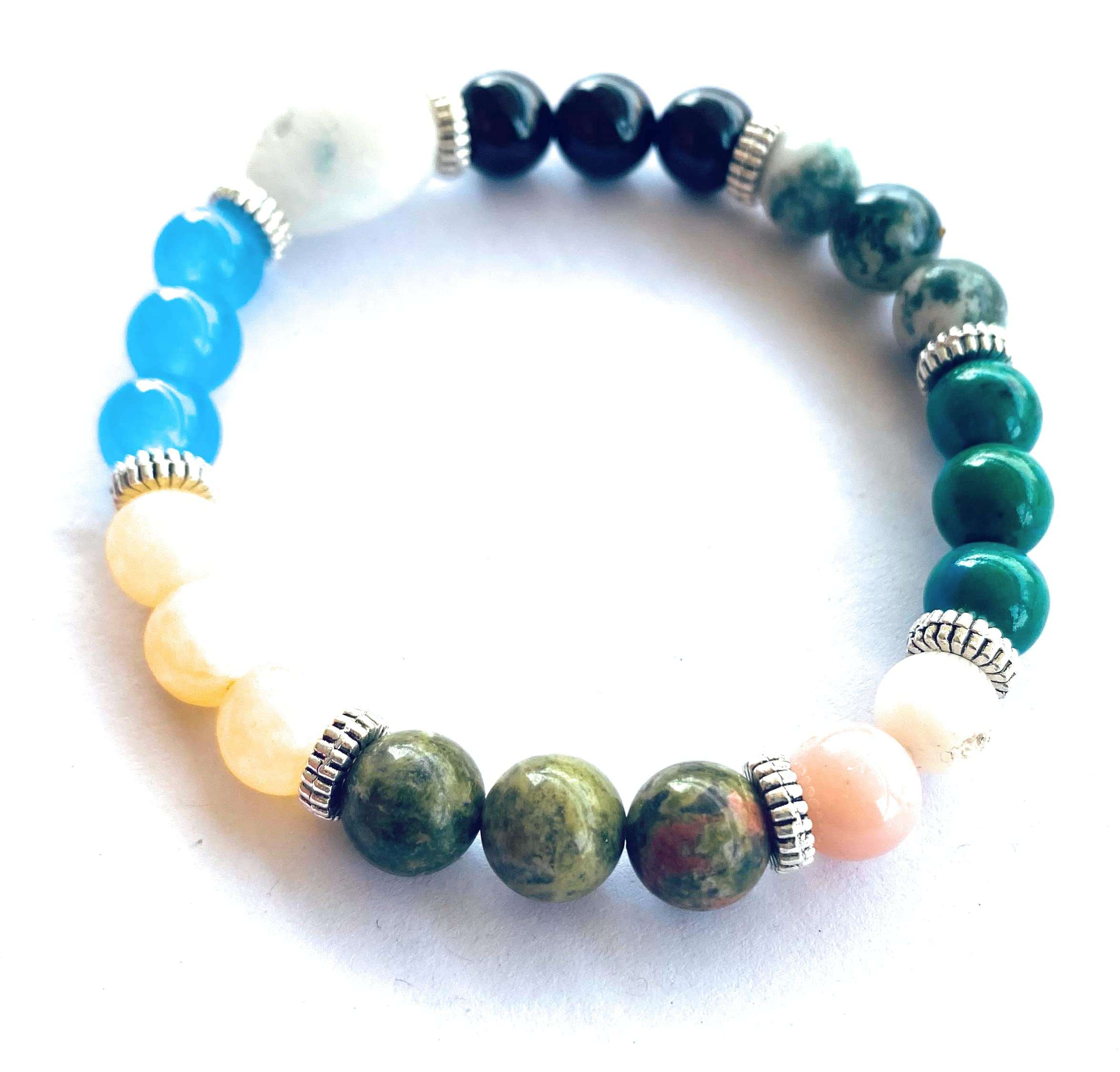 Zodiac sign cancer (Da,Ha) crystal bracelet for unisex