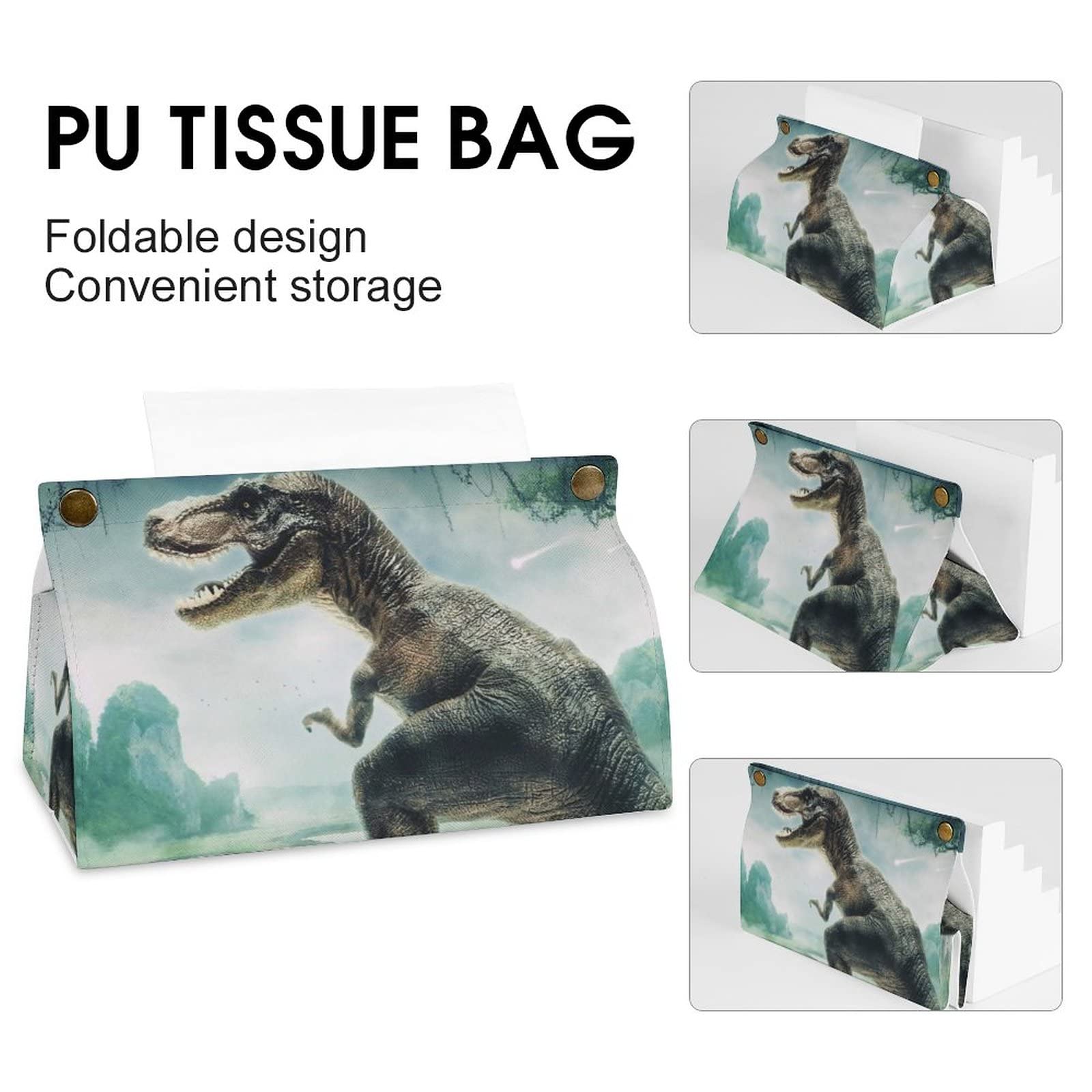 Boîte à Mouchoirs Dinosaure Cartoon - Décoration Bureau Et Maison Originale