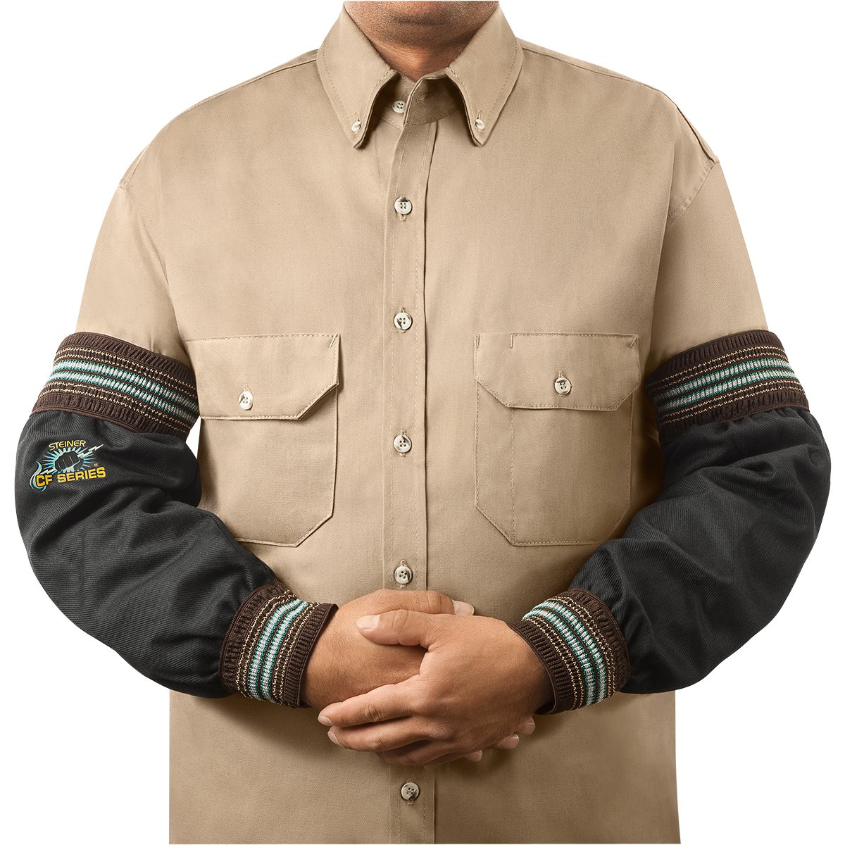 Steiner 1364-18WW CF-Series Sleeves, Black Woven Carbonized Fiber Wide Elastic, 18-Inch