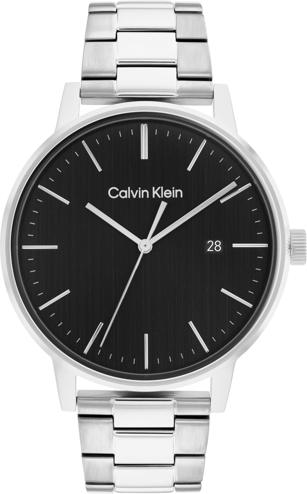 Calvin Klein Orologio Analogico al Quarzo da Uomo Collezione LINKED BRACELET FOR HIM con Cinturino in Acciaio Inossidabile