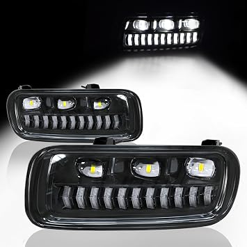 Daikokuya Sequential LED Fog Lights with DRL & Turn signal lights Compatible with Ford F150 2004 2005 2006/Fit Lincoln Mark LT 2006 Fog Lamp Assembly