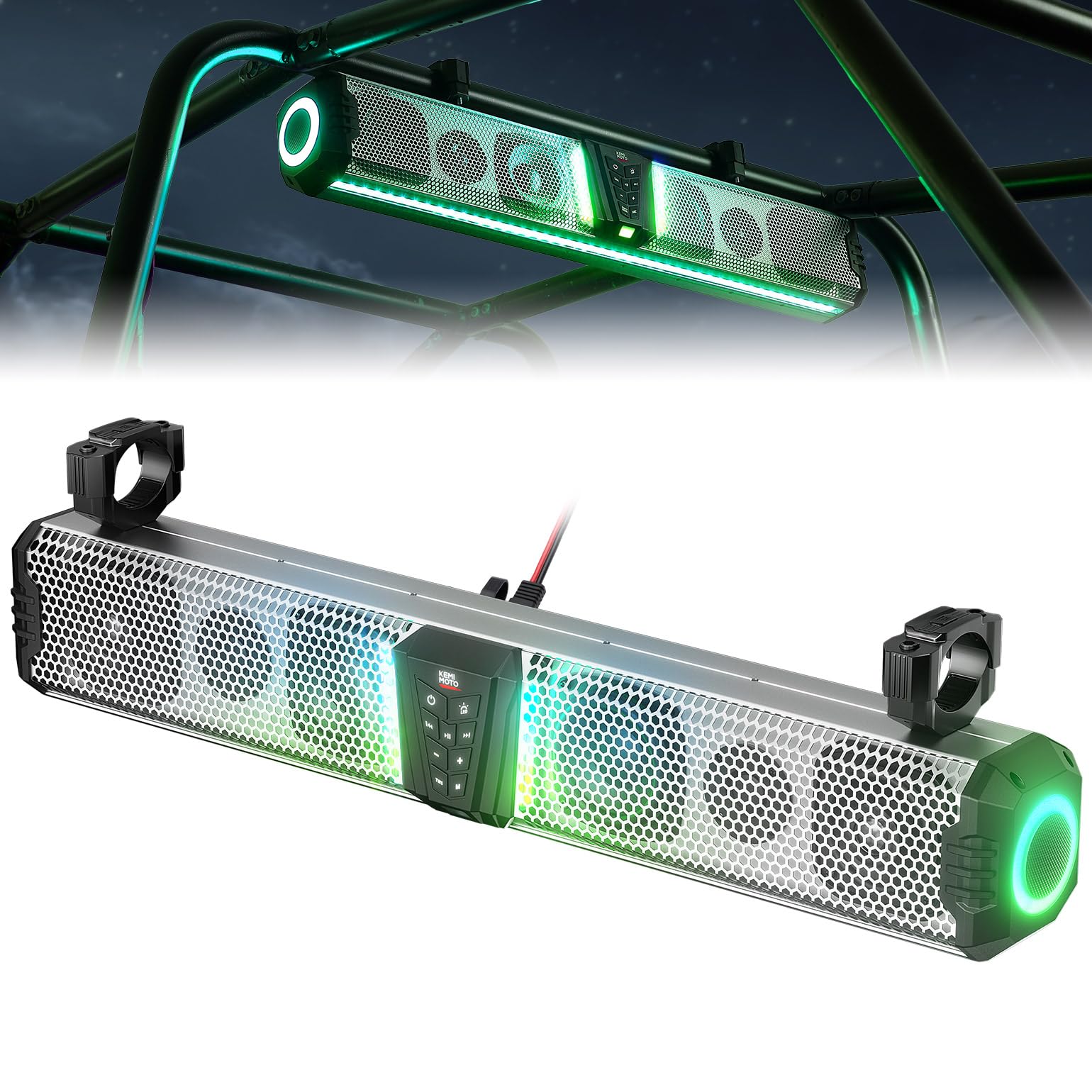 28 UTV Sound Bar Speaker Marine Audio System For Polaris Can am Honda CForce