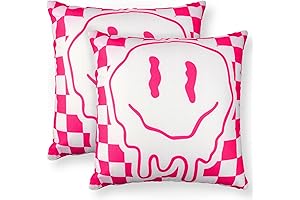 Patelai Smile Face Preppy Aesthetic Pillow Covers