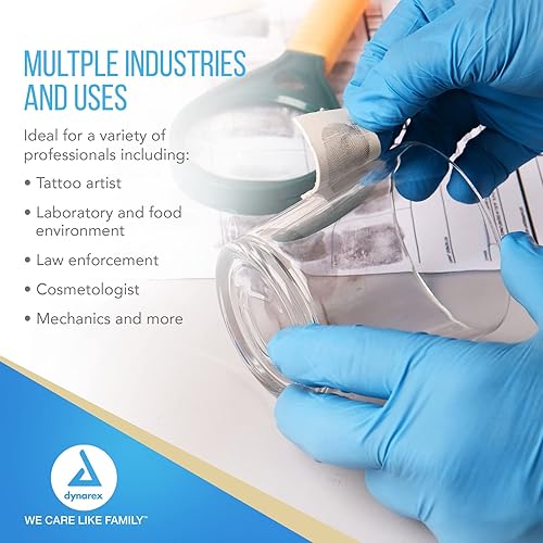 Miniatura 5 de Dynarex SafeTouch Guantes de nitrilo para exámenes, sin látex, libre de polvo.