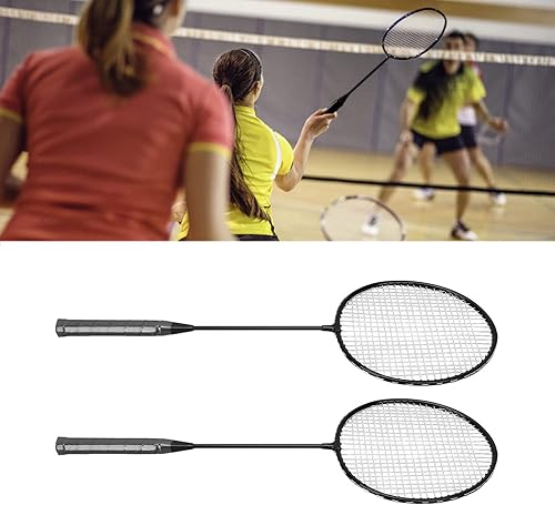 Miniatura 6 de Juego de raquetas de bádminton para juegos de patio trasero al aire libre, juego recreativo, principiantes, raqueta de bádminton de aleación de