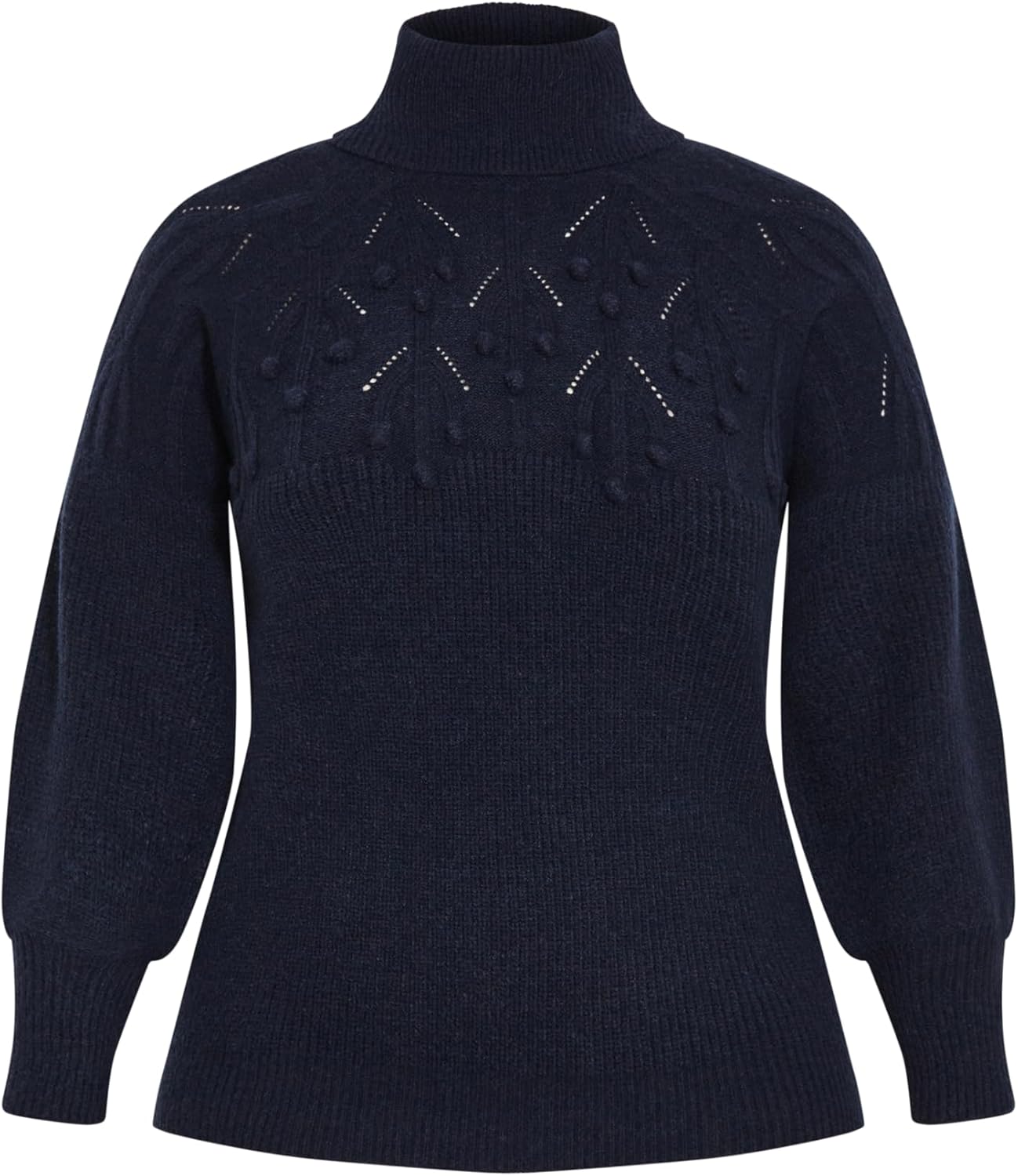 Avenue Women's Plus Size Elsa Pom Pom Sweater - Image 5