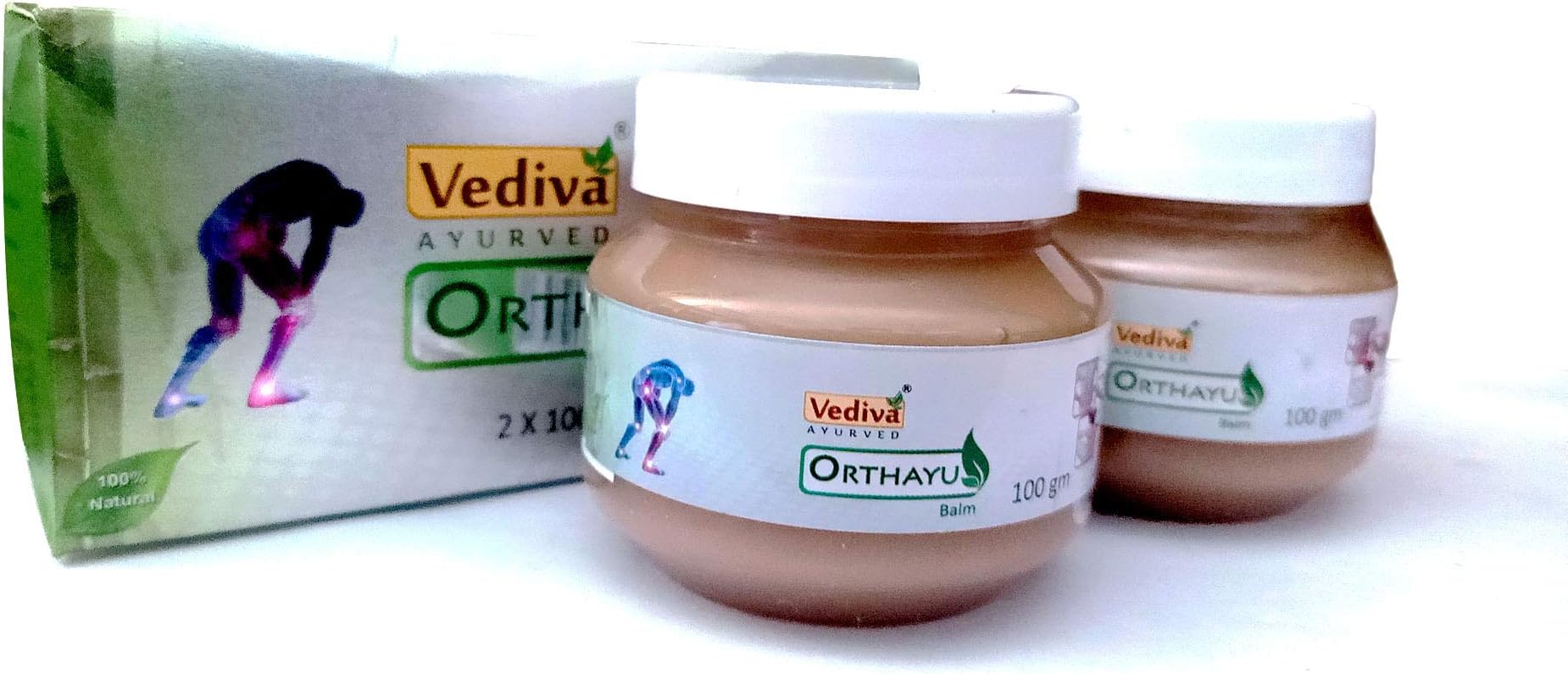 VEDIVA ORTHAYU Knee Pain Ayurvedic Pain Reliever Pack of 2