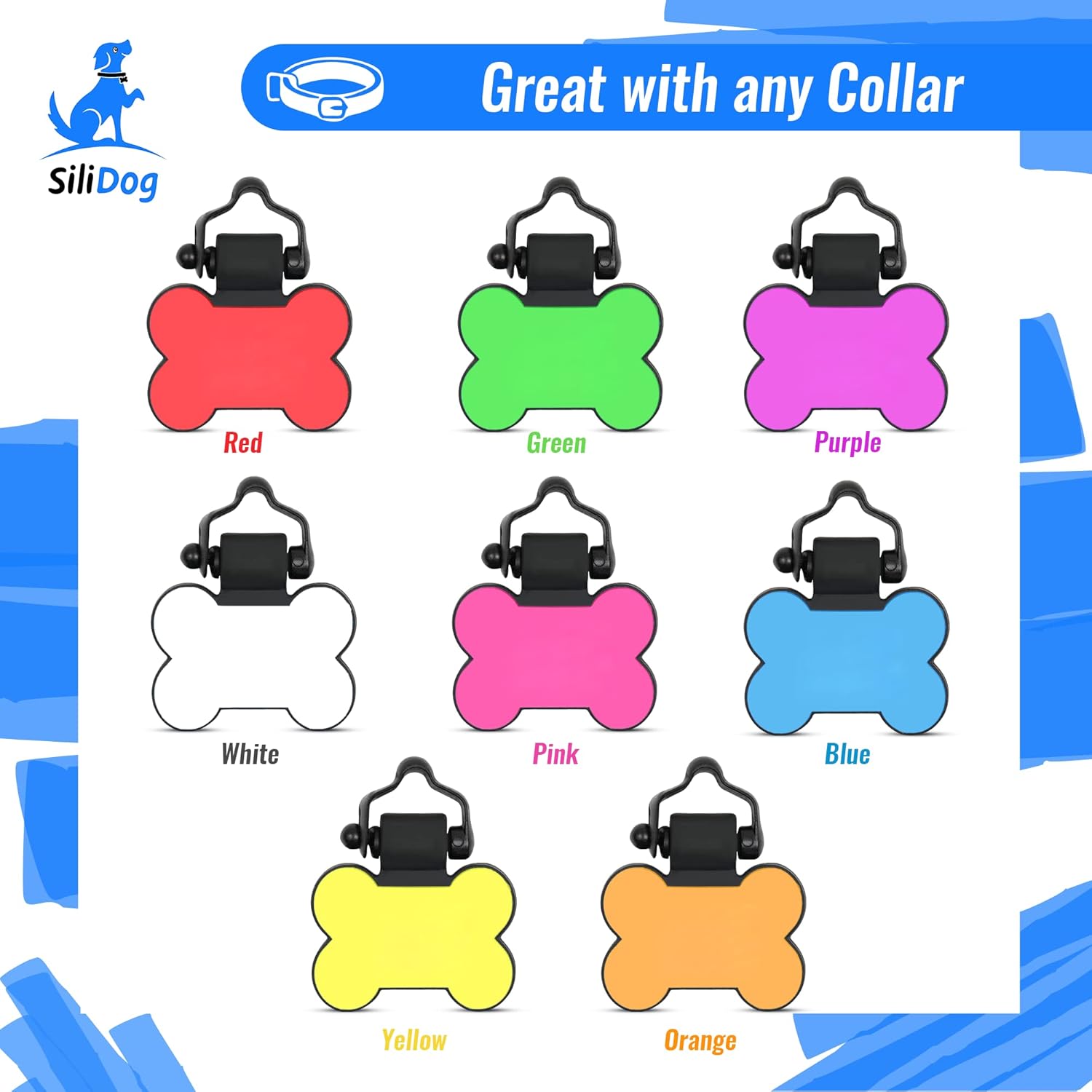 SiliDog La etiqueta original de silicona silenciosa para mascotas como se ve en Shark Tank no