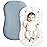 Konssy Muslin Baby Lounger Cover 2 Pack, 100% Cotton Newborn Lounger Cover, Soft and Breathable Baby Nest Slipcover for Boys Girls (Star,Blue)