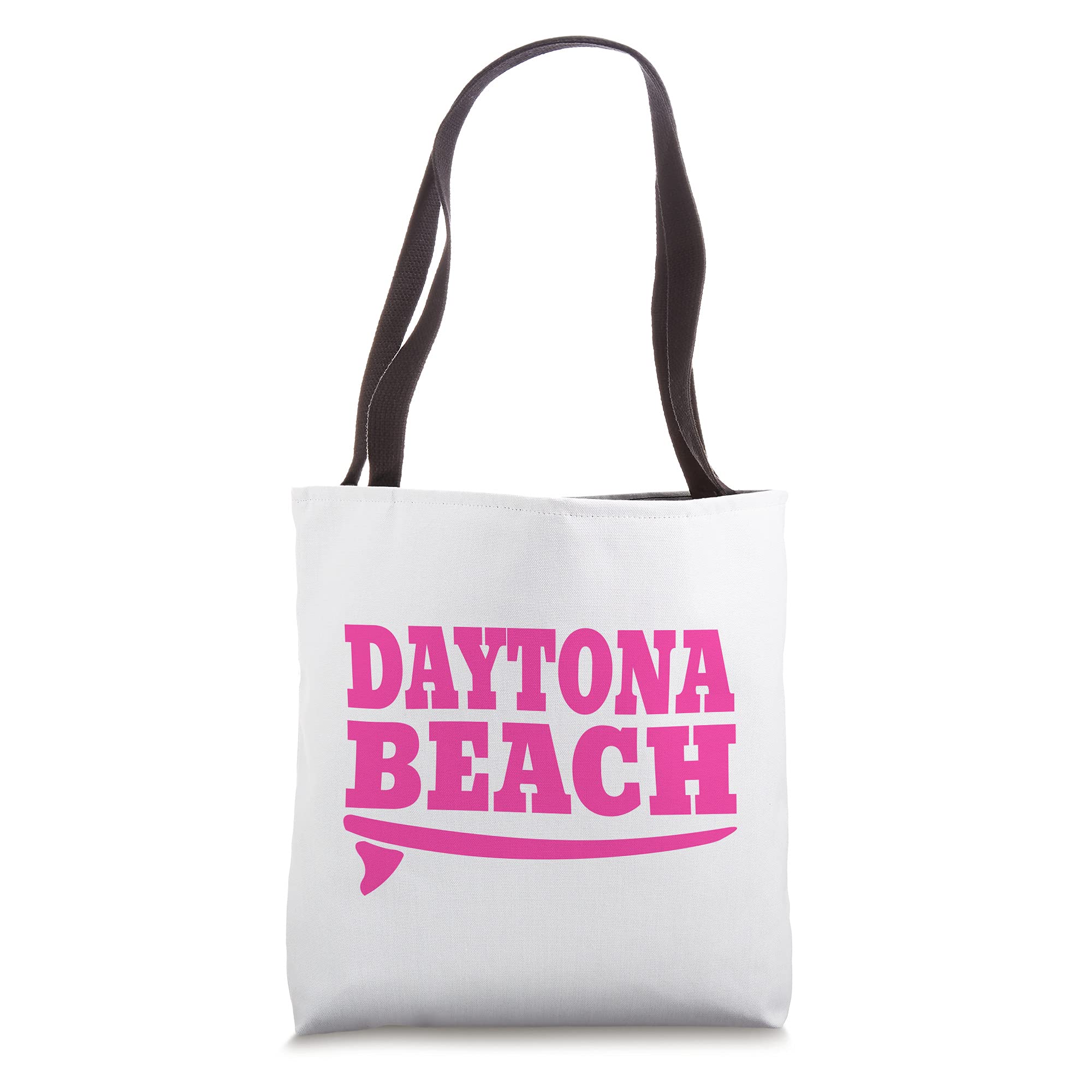 Daytona Beach FL Surf Fanatic Pink Daytona Beach Surfboard Tote Bag