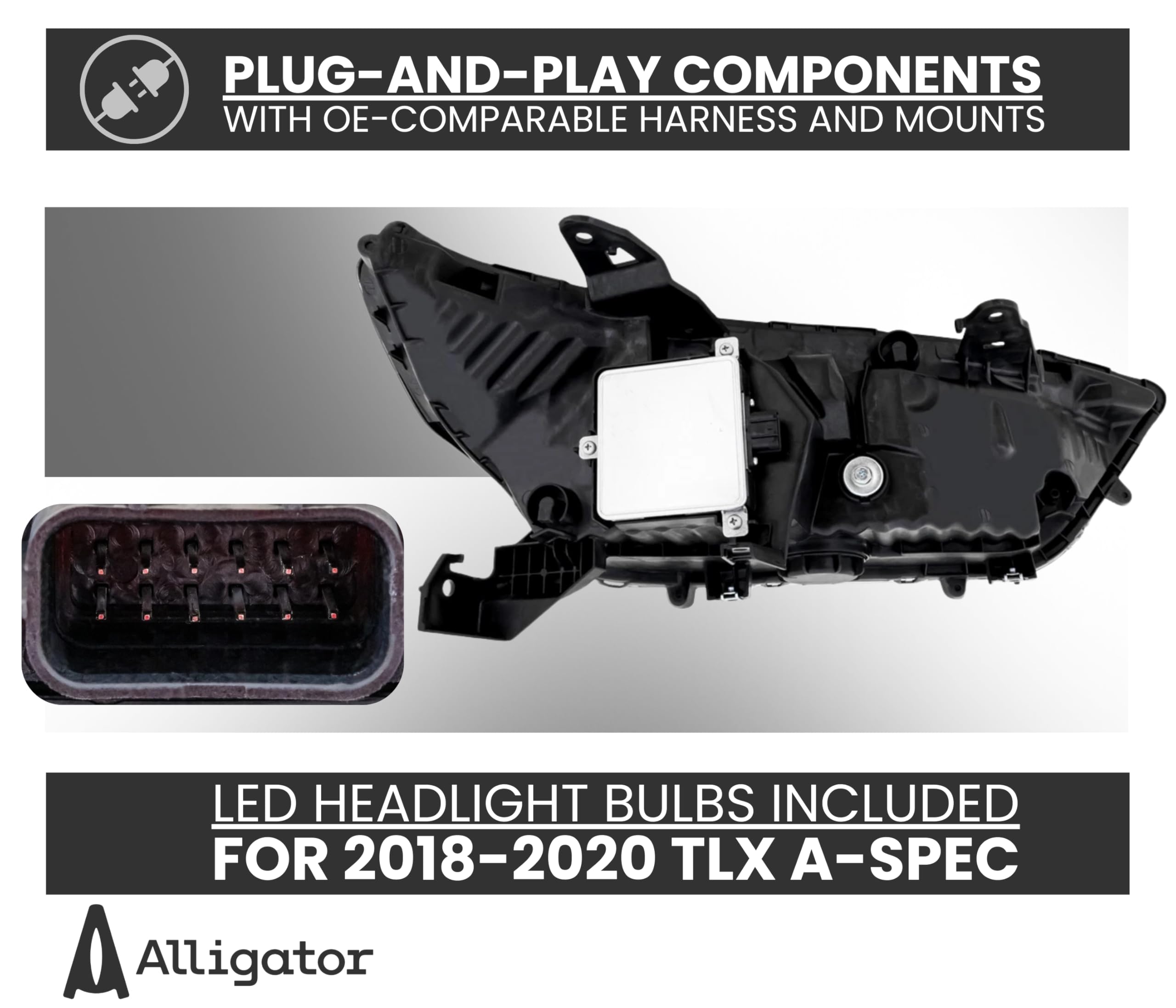 Amazon.com: ALLIGATOR AUTO LIGHTS LED Headlight Assembly
