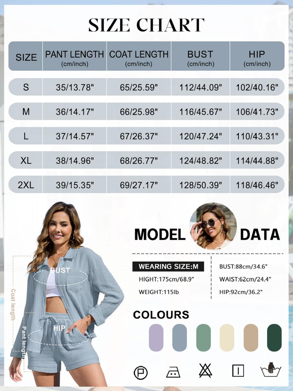 CheChury Conjunto de 2 Piezas de Verano Mujer Lino Casual Camisa y Pantalón Corto