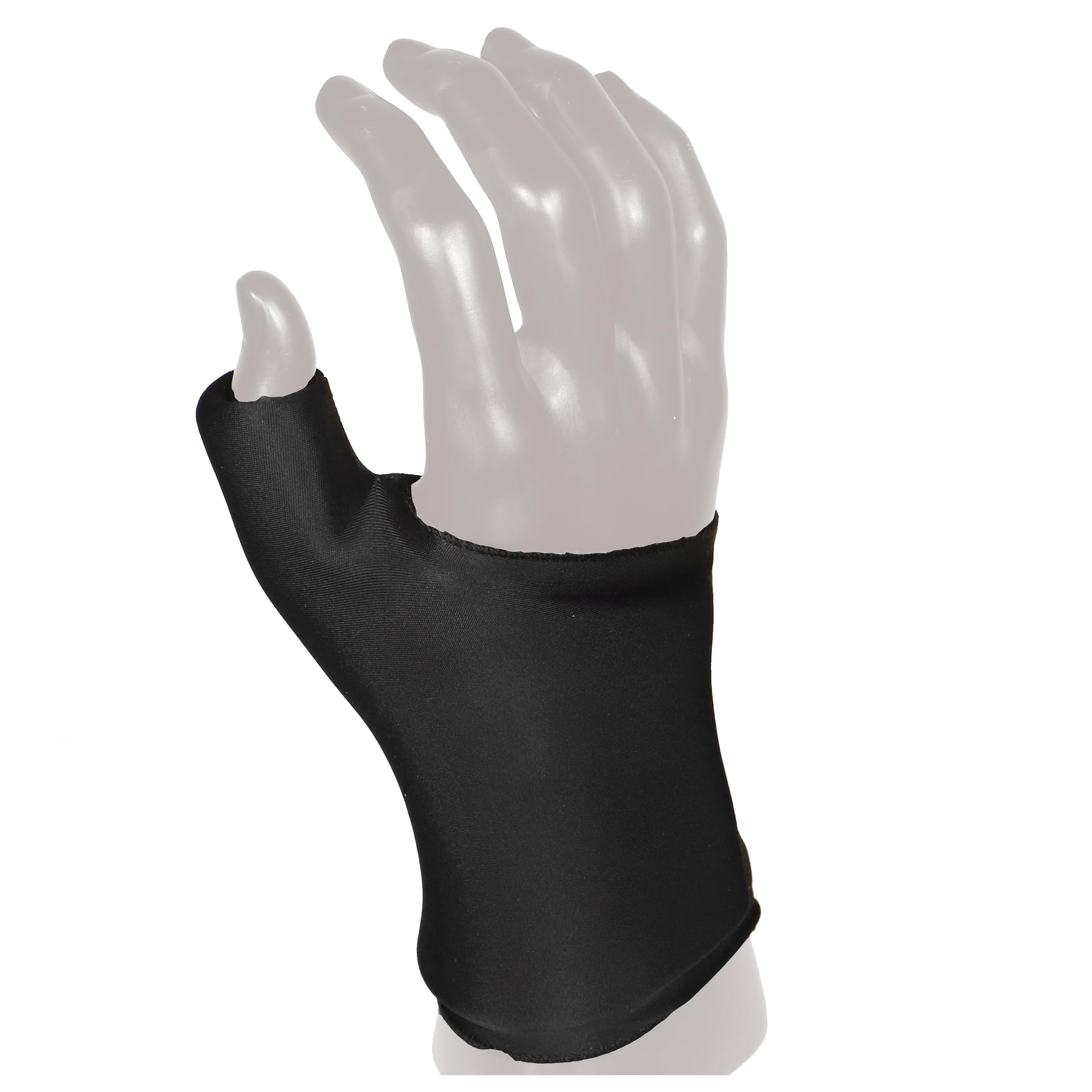 OTC Reusable 360 Degree Gel Sleeve for Wrists, Hot or Cold Compression for Hand Pain Relief, Black, Universal
