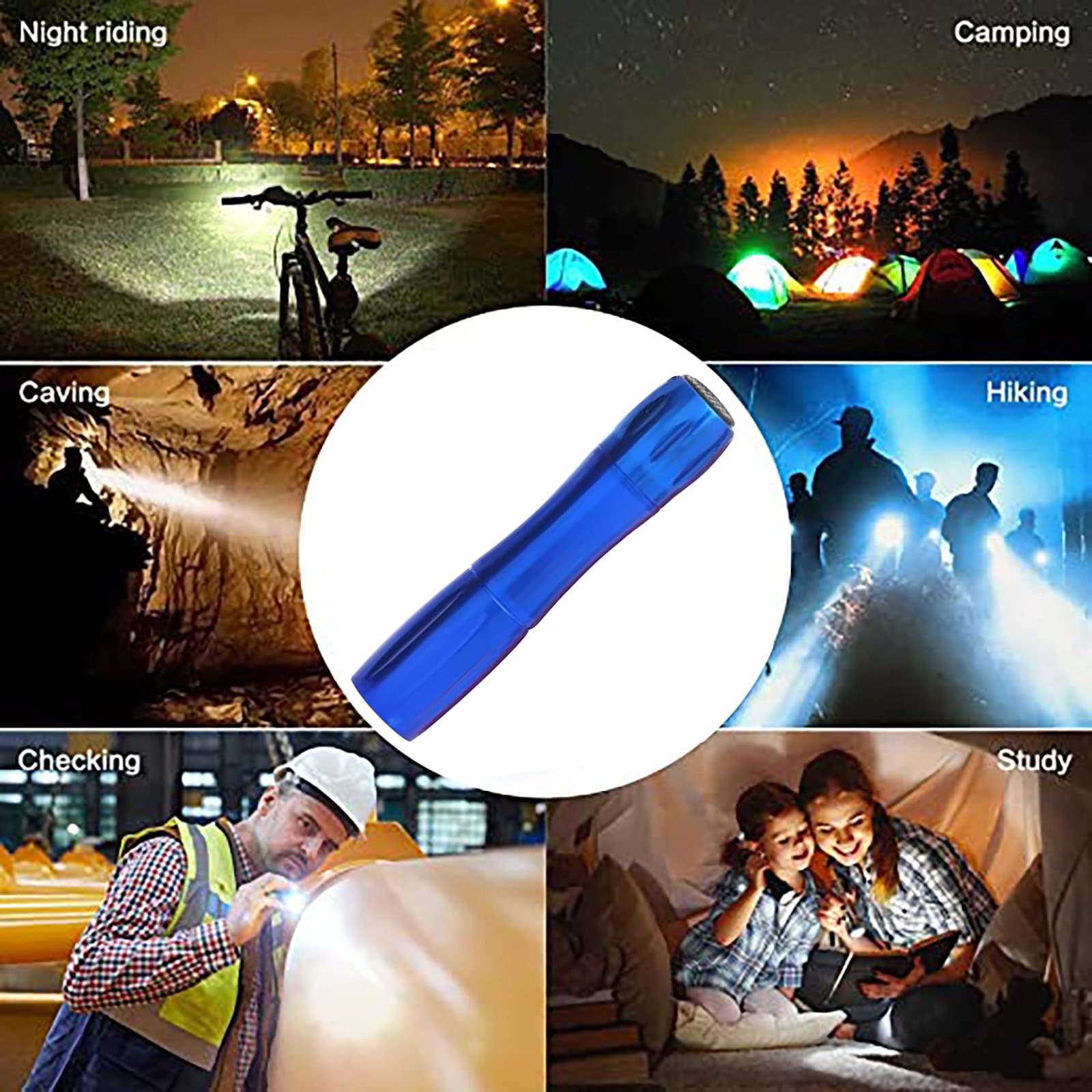 Mini Torcia Portachiavi 6 Cm In Alluminio - Impermeabile, LED, Con Batterie Incluse