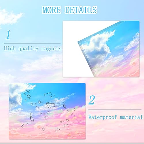 Miniatura 5 de Paquete de 4 cubiertas de luz fluorescente para luces de techo, aulas de oficina, cubiertas de luz magnéticas, difusores de luz para decoración de