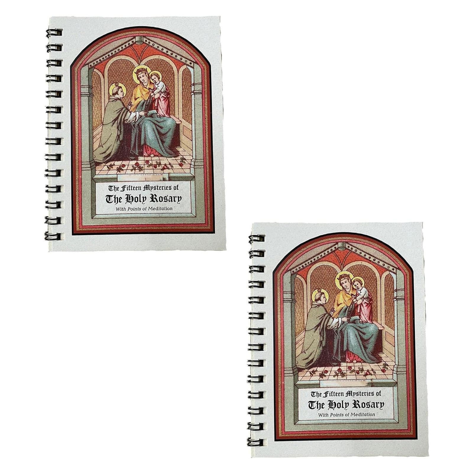 Sions 2Pcs Pocket Size Rosary Meditation Book, Rosary Prayer Booklet, The Rosary The Prayer That Saved My Life, Scriptural Rosary Prayer Book Catholic (2Pcs)
