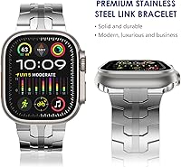 Vista 134 de WINGLE Correas de titanio para Apple Watch Band Ultra 3/2/1 Band Ultra de 1.929 in Series 11 10 1.811 in 1.772 in 1.732 in 1.654 in SE 3/2/1 Series