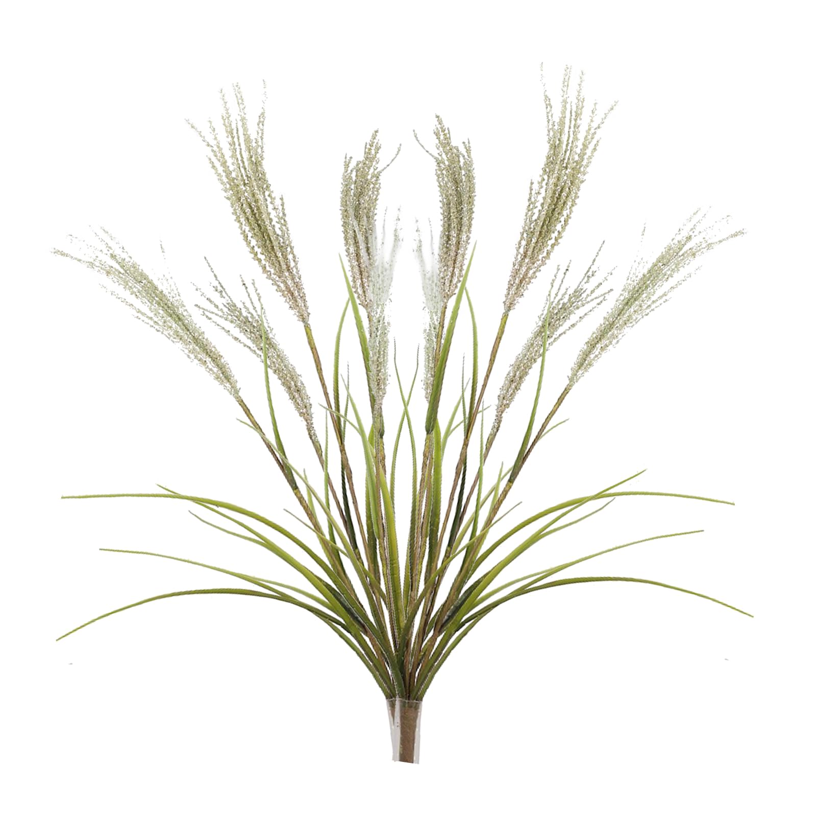 2 PCS Artificial Reed Grass Bouquet,27.6 Inch Tall Faux Reed Pampas,Artificial Onion Grass Tall for Home Decor and Wedding Arrangements,Party Table Centerpieces Decoration(Coffee)