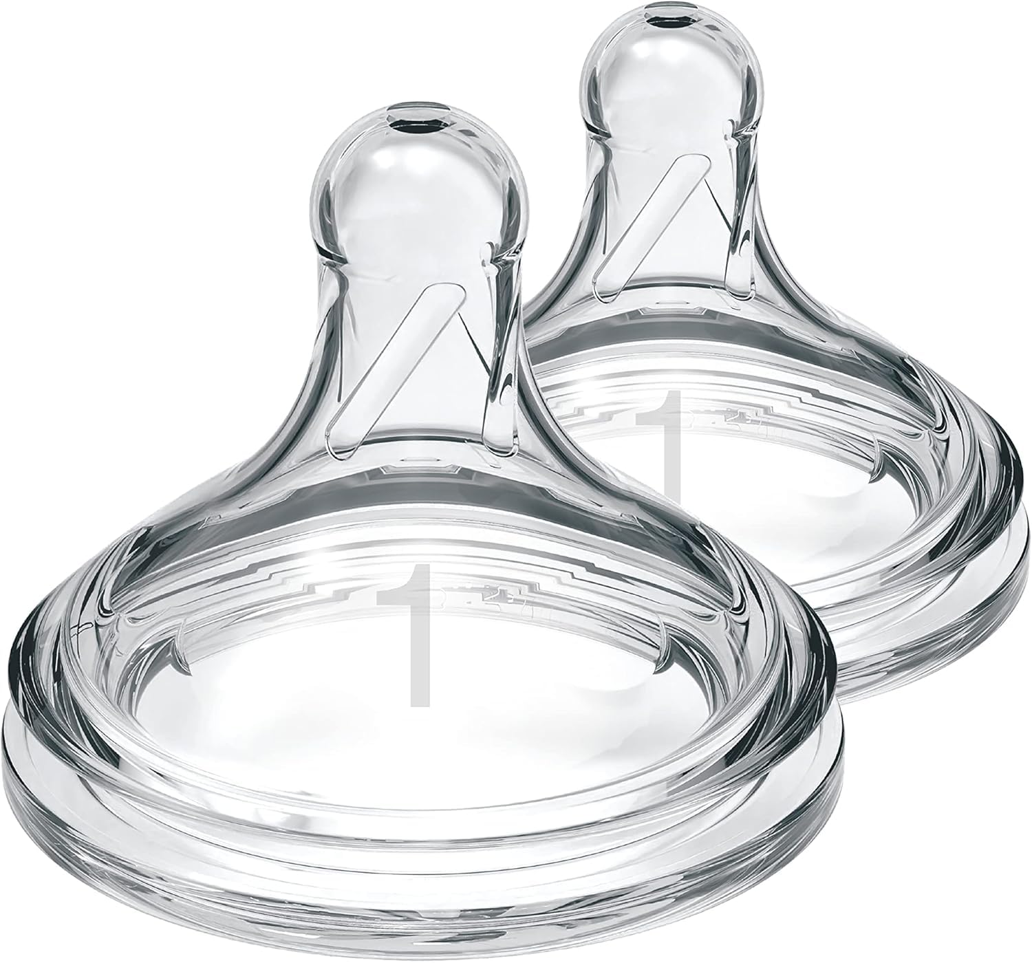 Dr Brown's Natural Flow Wide-Neck Silicone Teat, Level 1, Pack of 2