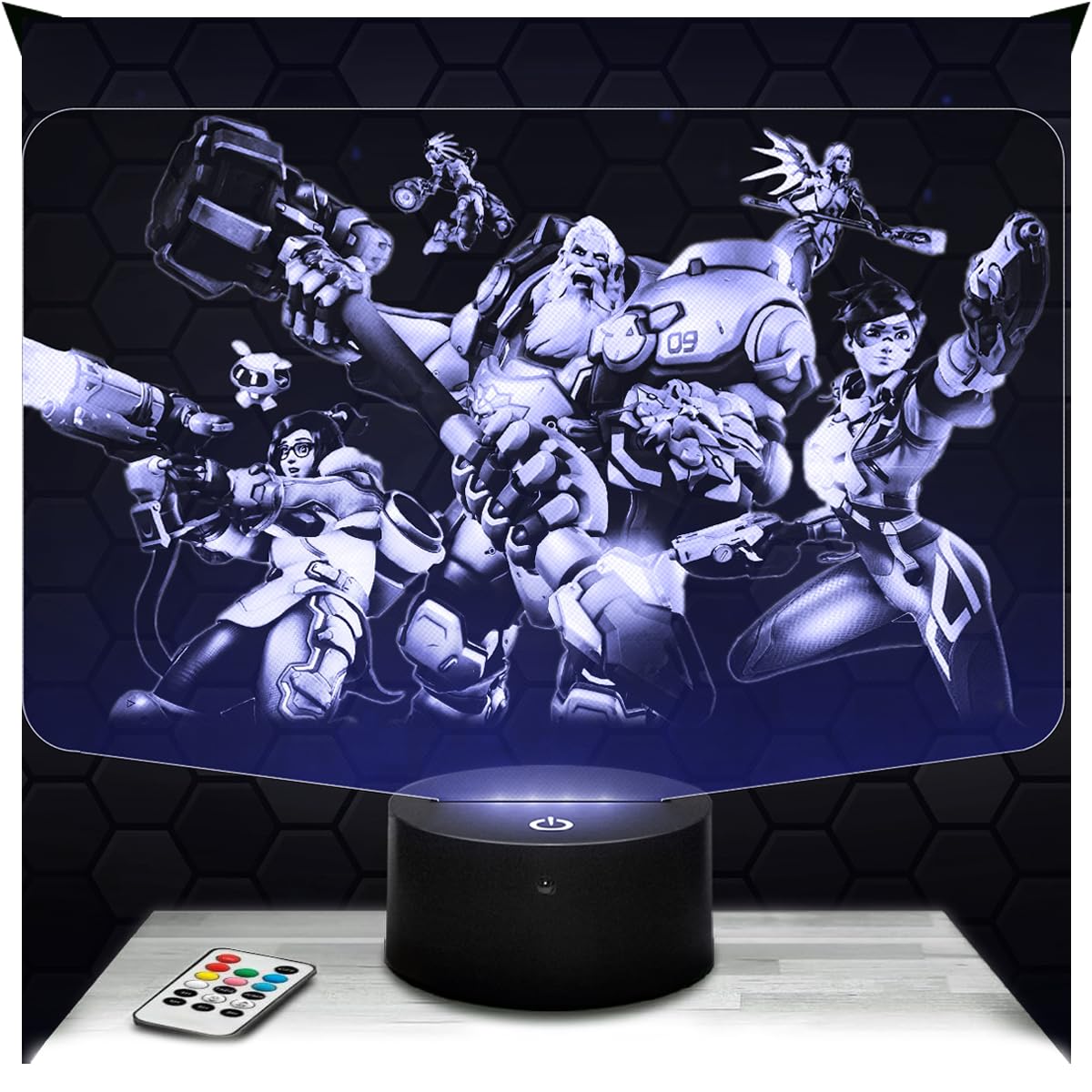 Lampephoto.fr - Overwa 3D Lamp Deco Boy's Room 3D Overwa Gaming Gamer Video Games Gift idea Soft Light Decoration Night Light Office Decor. Original Christmas, Gift Idea for Teenagers