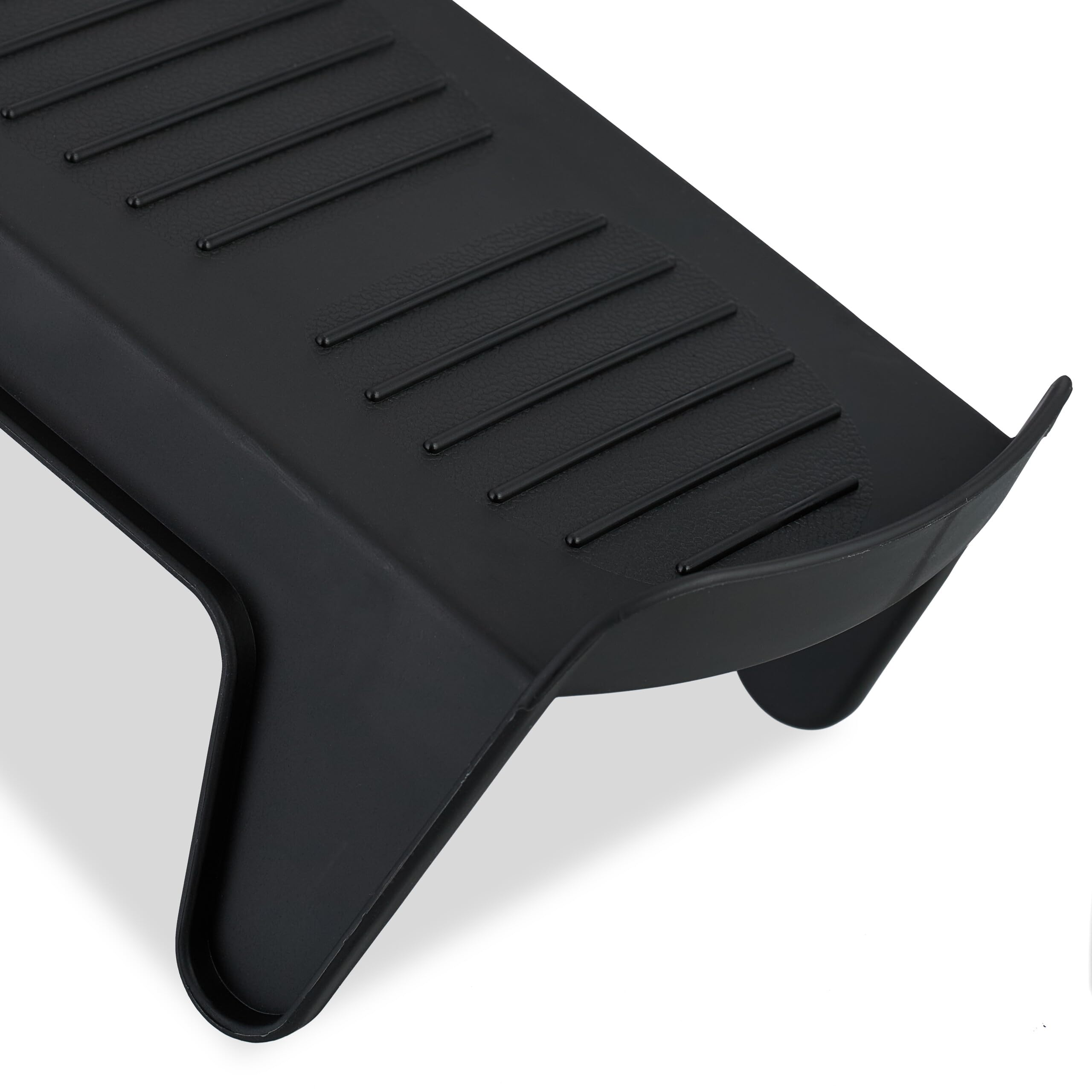 Relaxdays Set da 12 Portascarpe, Sistema Organizer Scarpiera, Max. Numero 39, Porta Scarpe Antiscivolo, Plastica, Nero