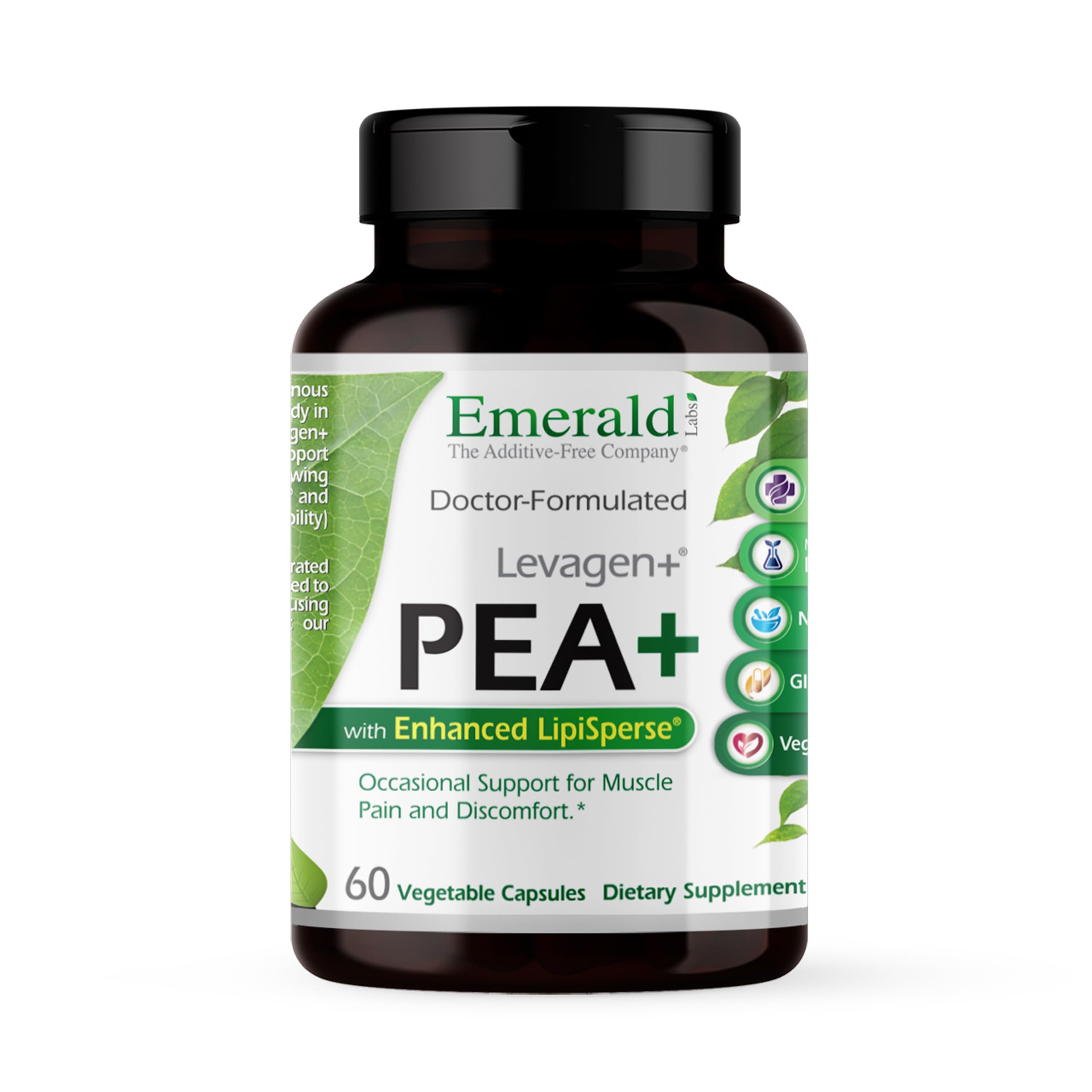 Emerald Laboratories Pea+ with Levagen+, 60 Vegetable Capsules