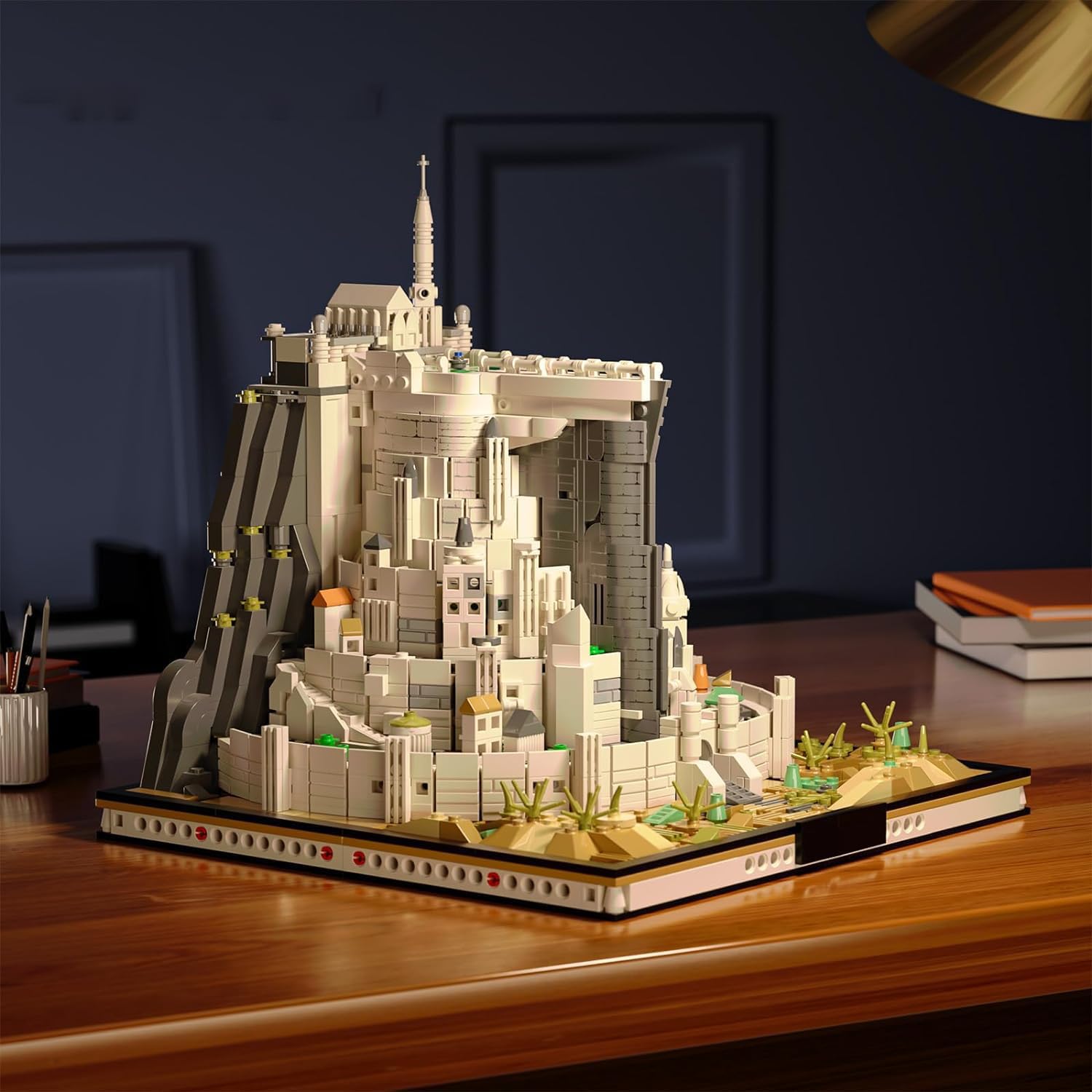 Architecture Klemmbausteine Ideas Mini Bausteinen, Film STEM Lord Magic Moc Rings deko Geschenk für Erwachsene Jungen ab 8-16+ Nicht Kompatibel Mit Lego 1680pcs