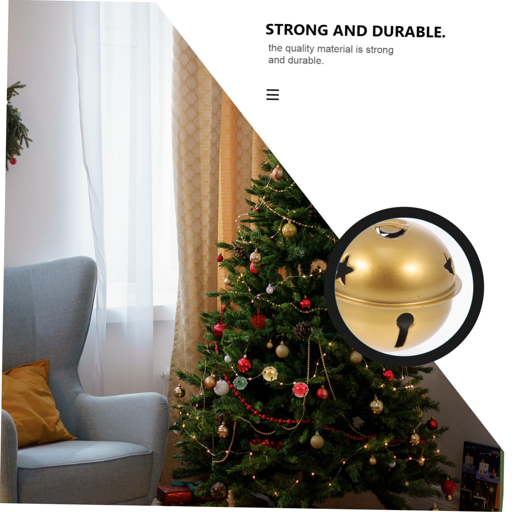 40pezzi Campana per Albero di Natale da Appendere Pendenti Natalizi in Ferro Decorazioni Natalizie da Appendere Ornamenti Creativi per Albero di Natale
